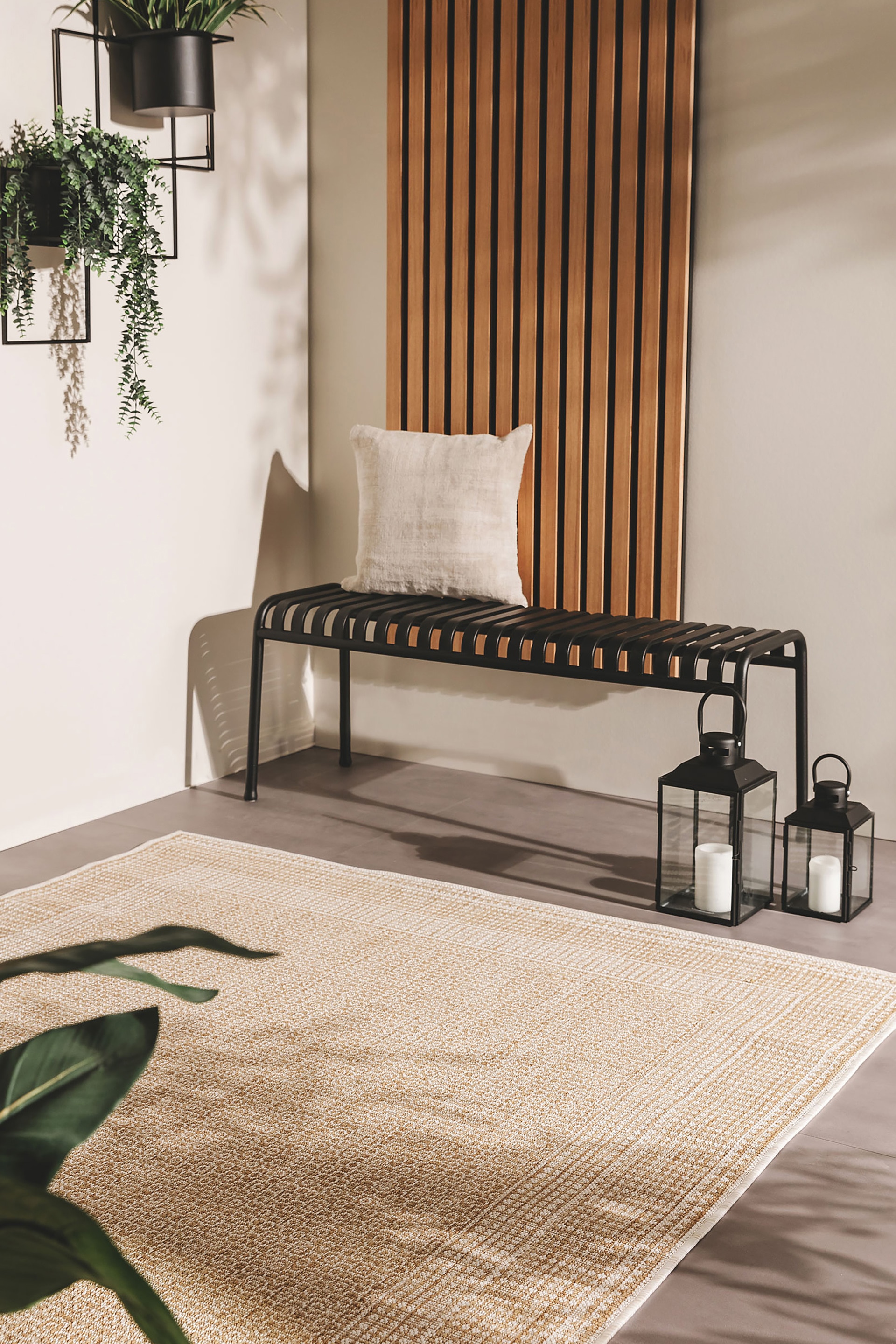 Tapis D'extérieur & Intérieur Cleo - Crème/beige