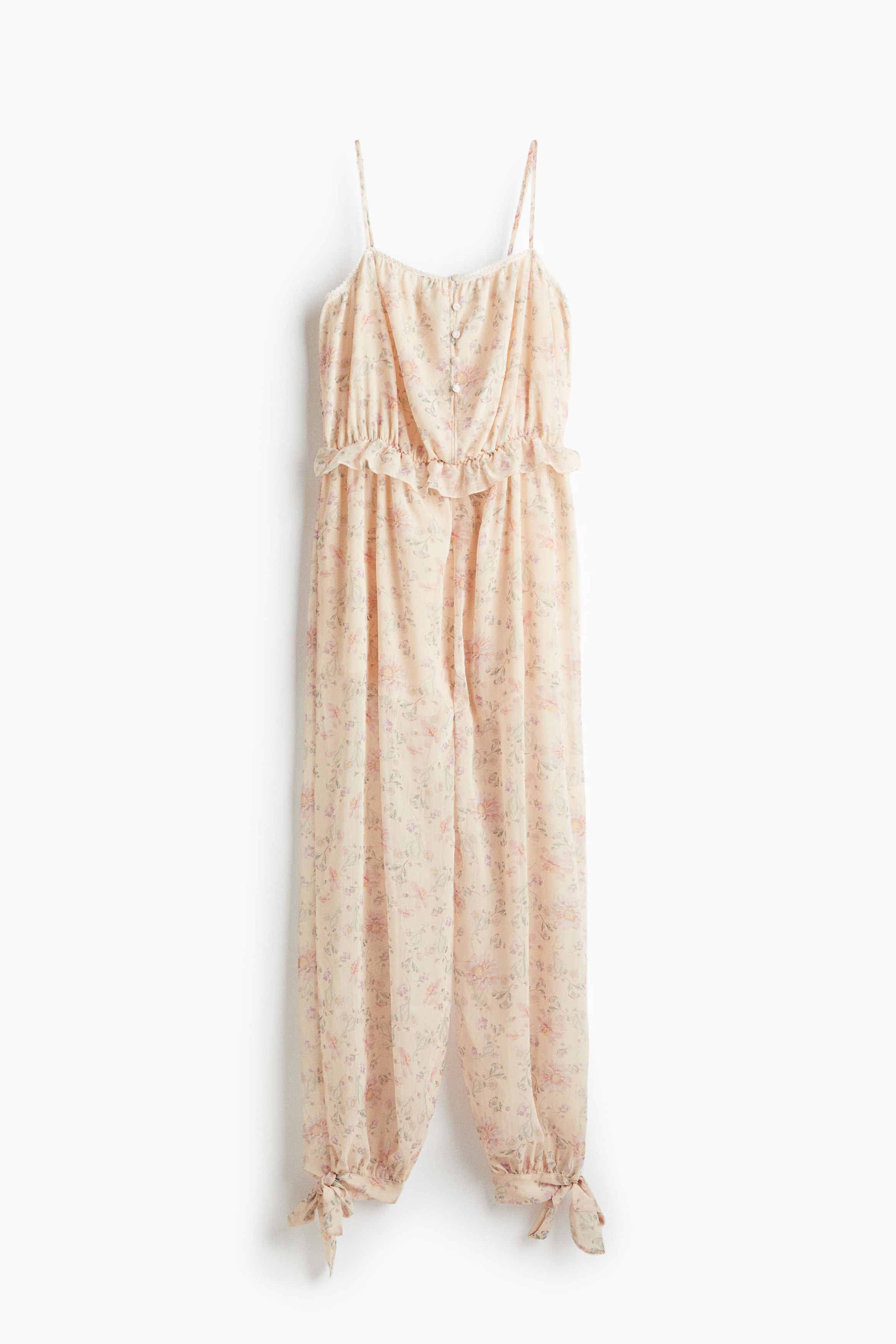 Combinaison imprimée - Beige clair/fleuri