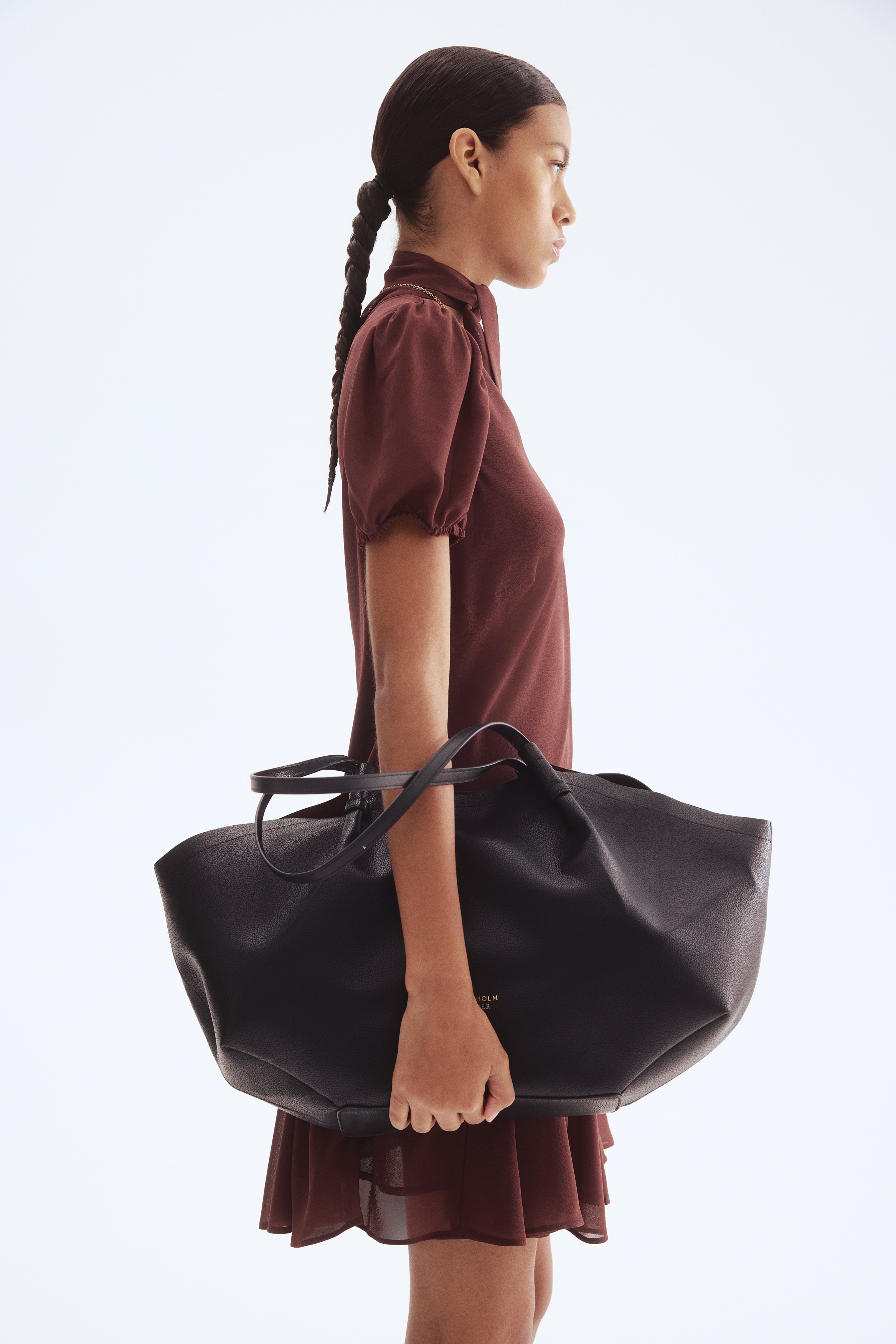 Tie-neck dress