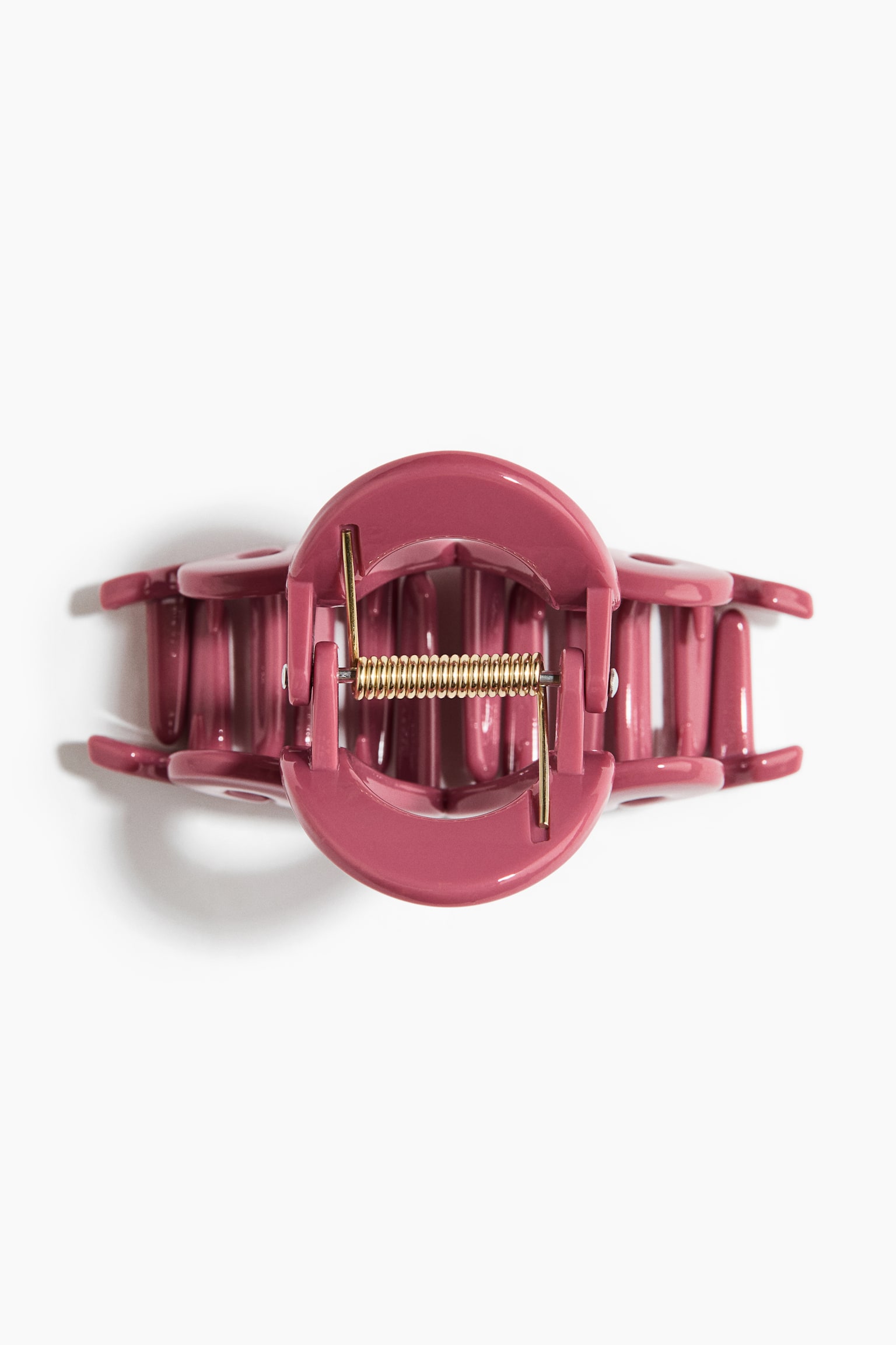 Hair claw - Dark pink/Brown/Tortoiseshell pattern - 2