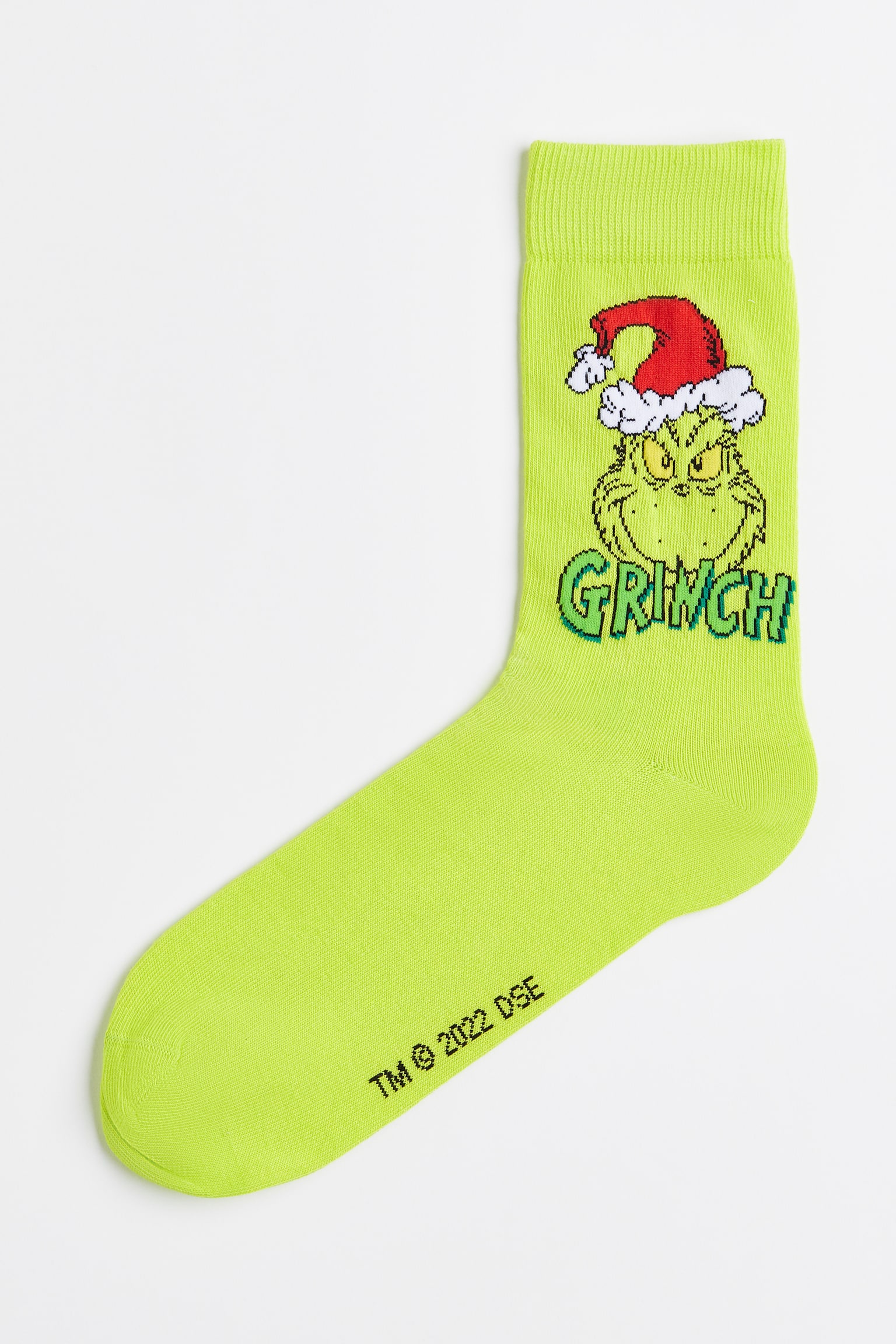 Tất có hoạ tiết - Màu xanh lá nhạt/The Grinch - 1