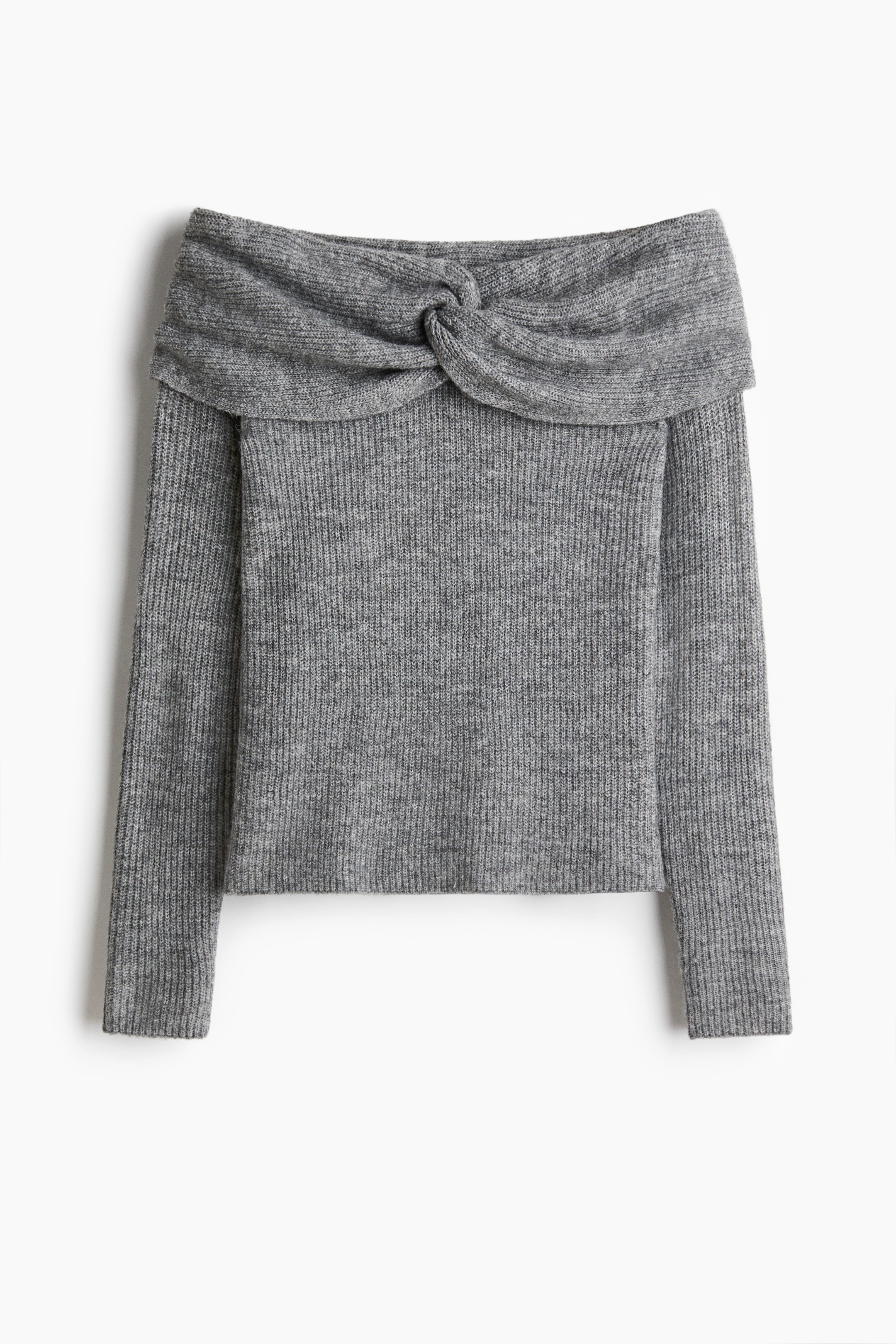 Agrandir l'image: Pull épaules nues - Gris chiné - FEMME | H&M BE 5