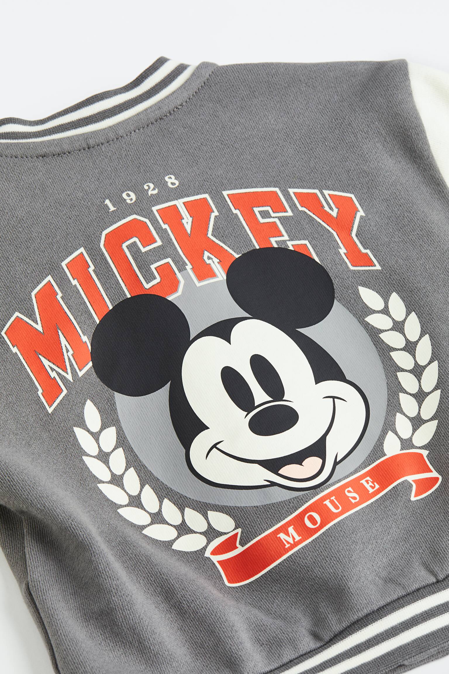 Print Baseball Jacket - Grey/Mickey Mouse/Dark grey/SmileyWorld®/White/Mickey Mouse/Dark blue/Mickey Mouse - 3