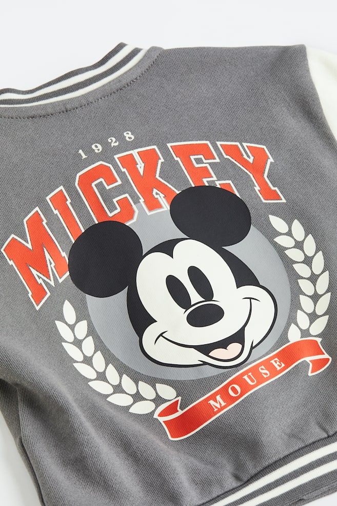 Printed baseball jacket - Grey/Mickey Mouse/Dark blue/Mickey Mouse/Dark grey/SmileyWorld®/White/Mickey Mouse - 3