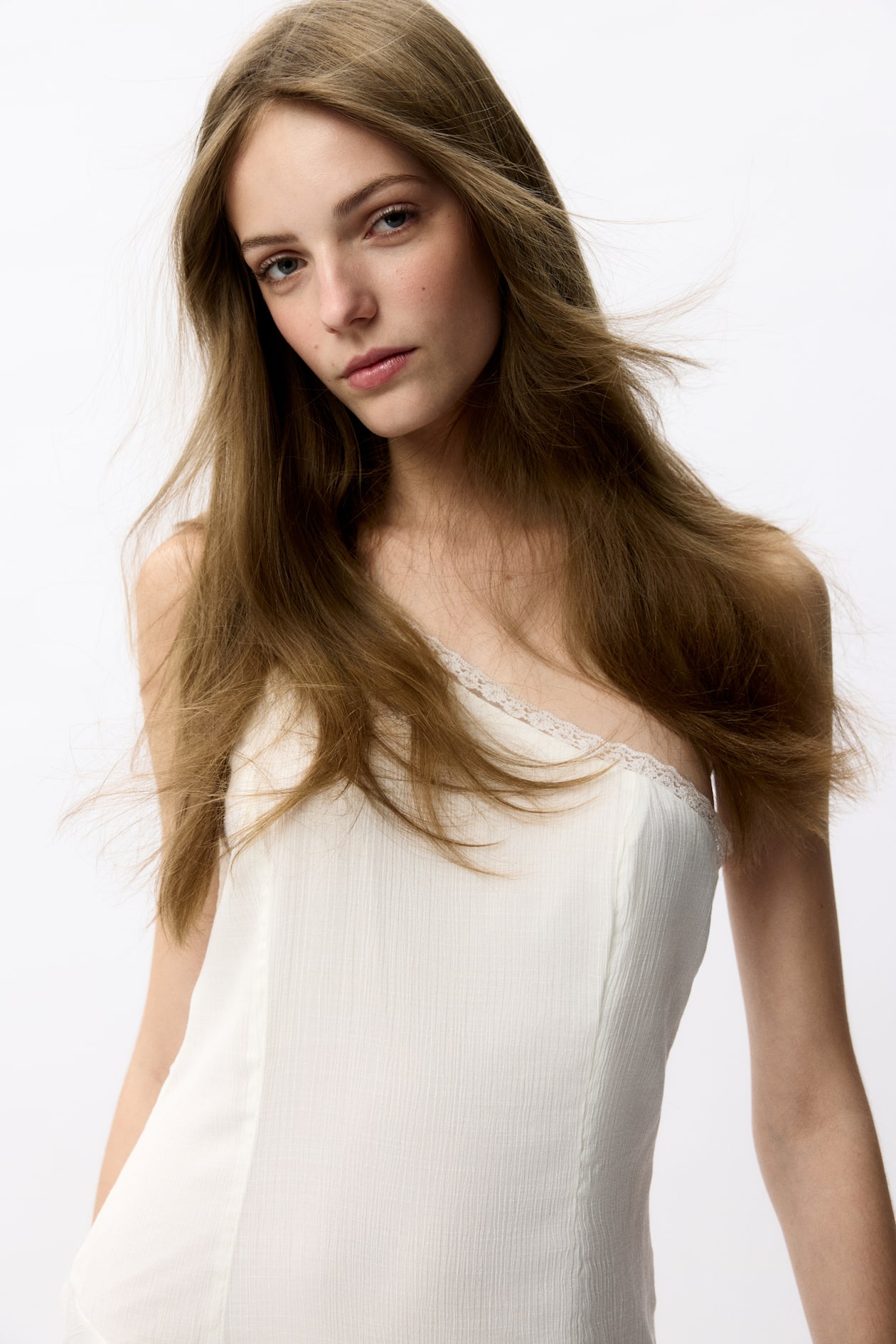 Flounced One-Shoulder Dress - image 5
