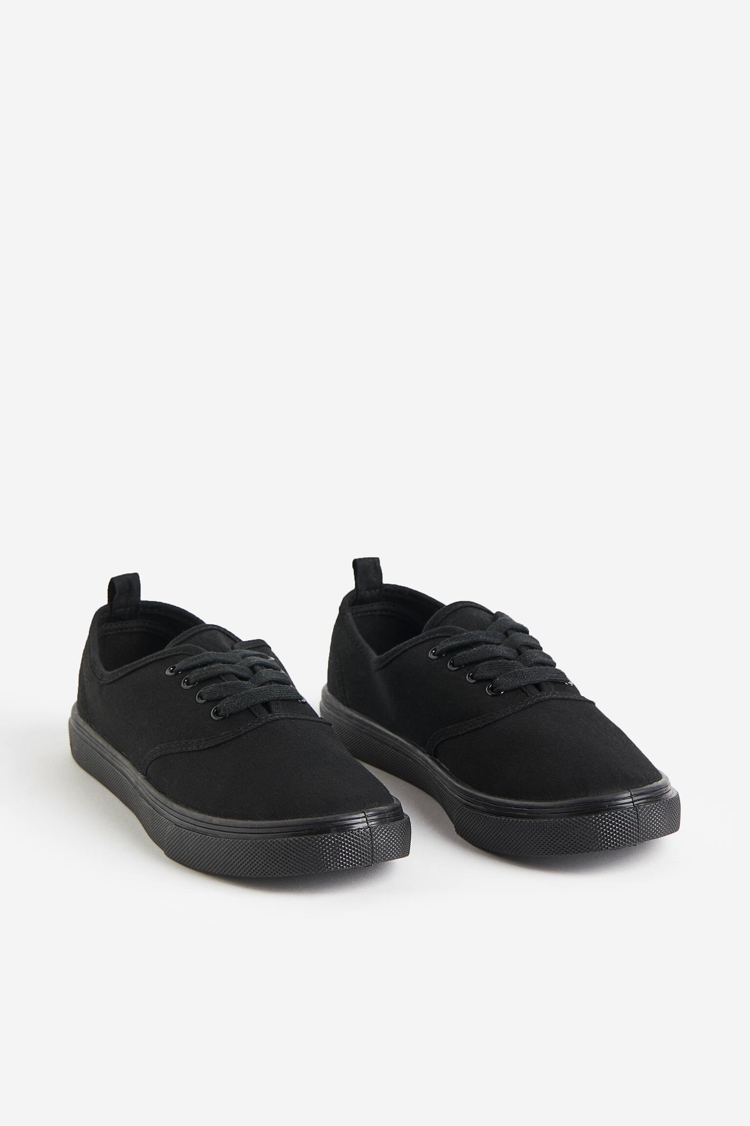 Canvas Sneakers - Black - 3