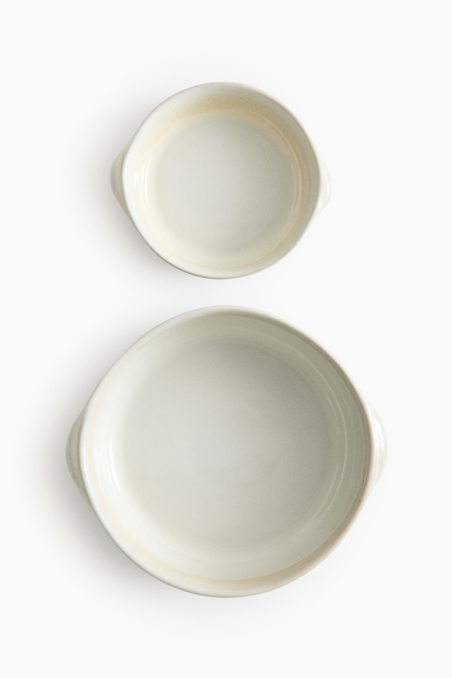 Ensemble de plats de cuisson 2 pièces - Blanc - 6