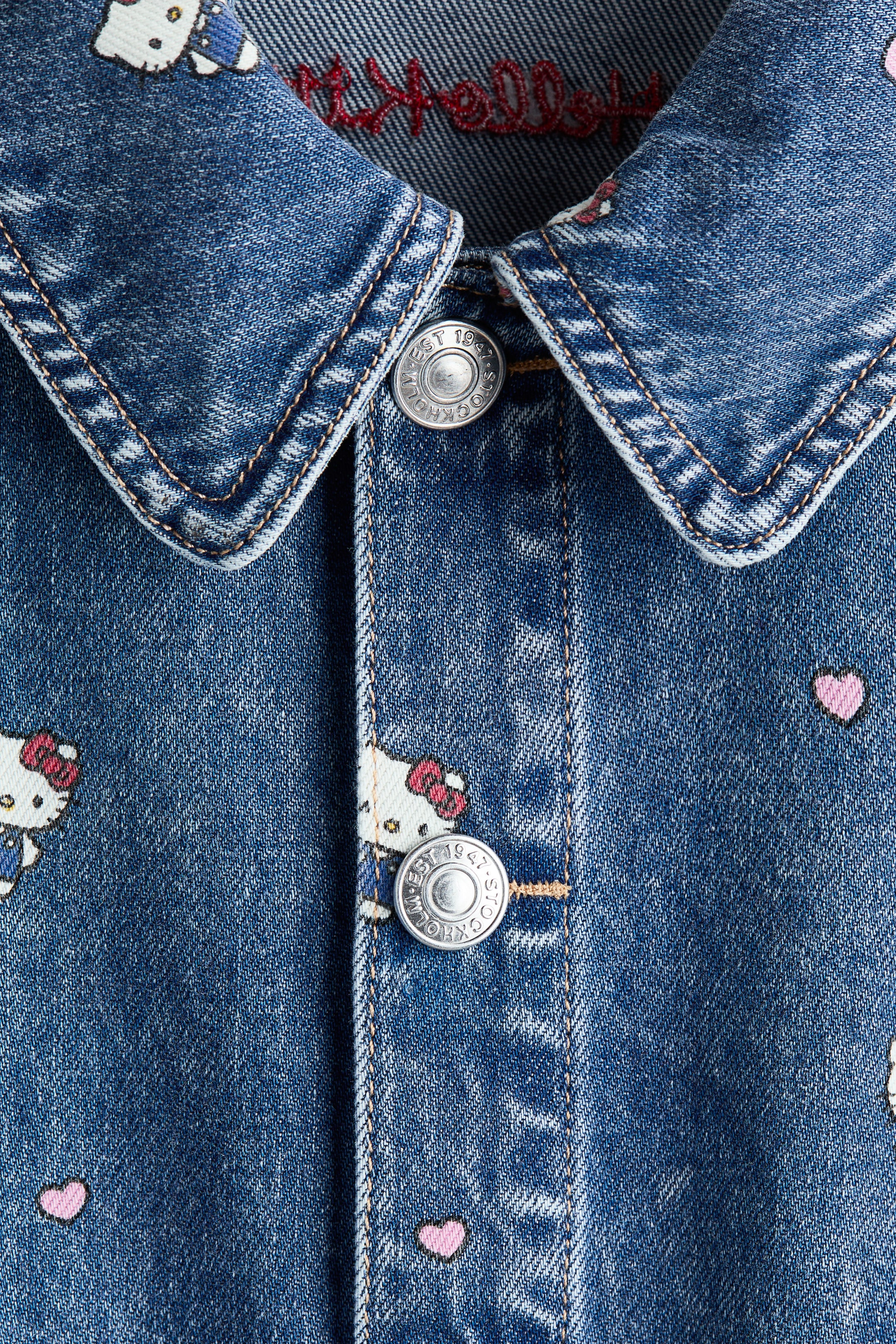 Детские куртки H&M Printed Denim Jacket — фото 3