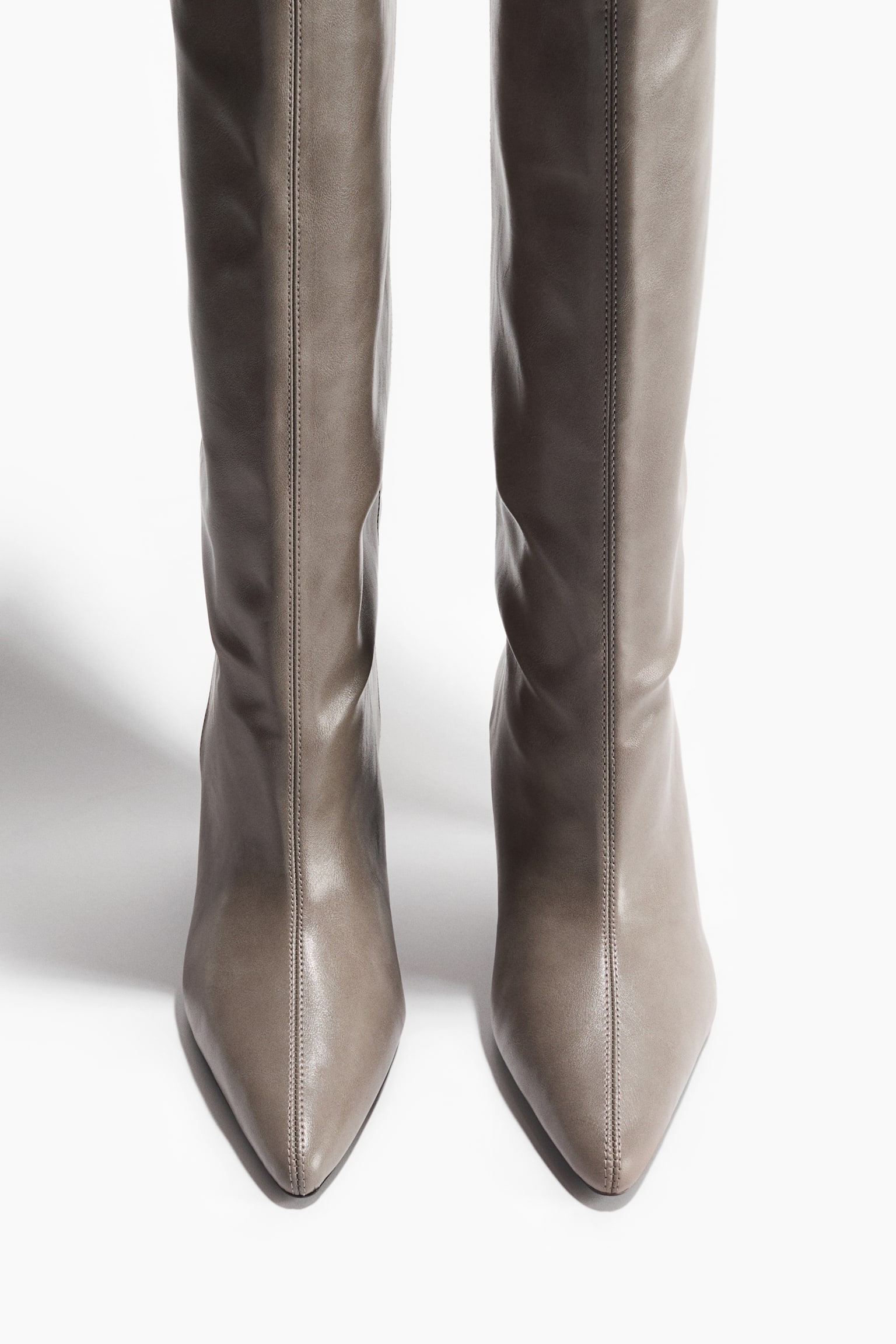 Botas en punta - Gris/Beige/Negro - 4
