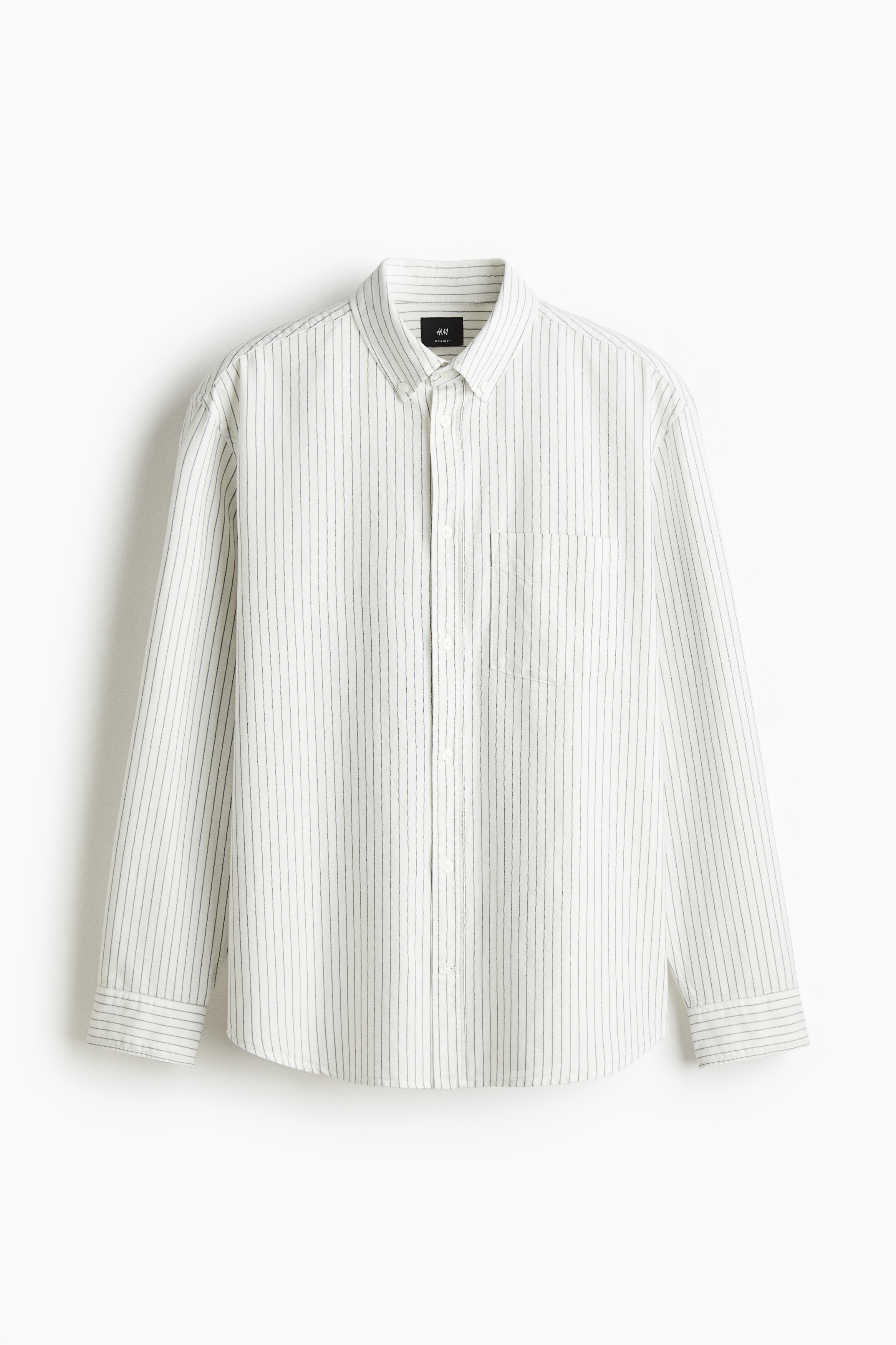 Oxfordhemd in Regular Fit - Weiss/Nadelstreifen/Weiss/Hellblau/Schwarz/Grün/Gestreift/Hellblau/Gestreift/Hellgelb/Marineblau/Dunkles Khakigrün/Hellbeige