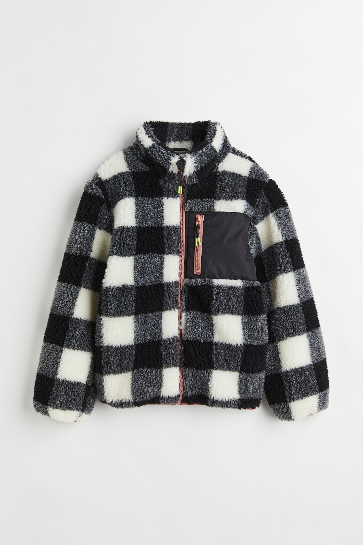 Teddy Bear Jacket - Long sleeve - Regular length - Black/plaid - Kids ...