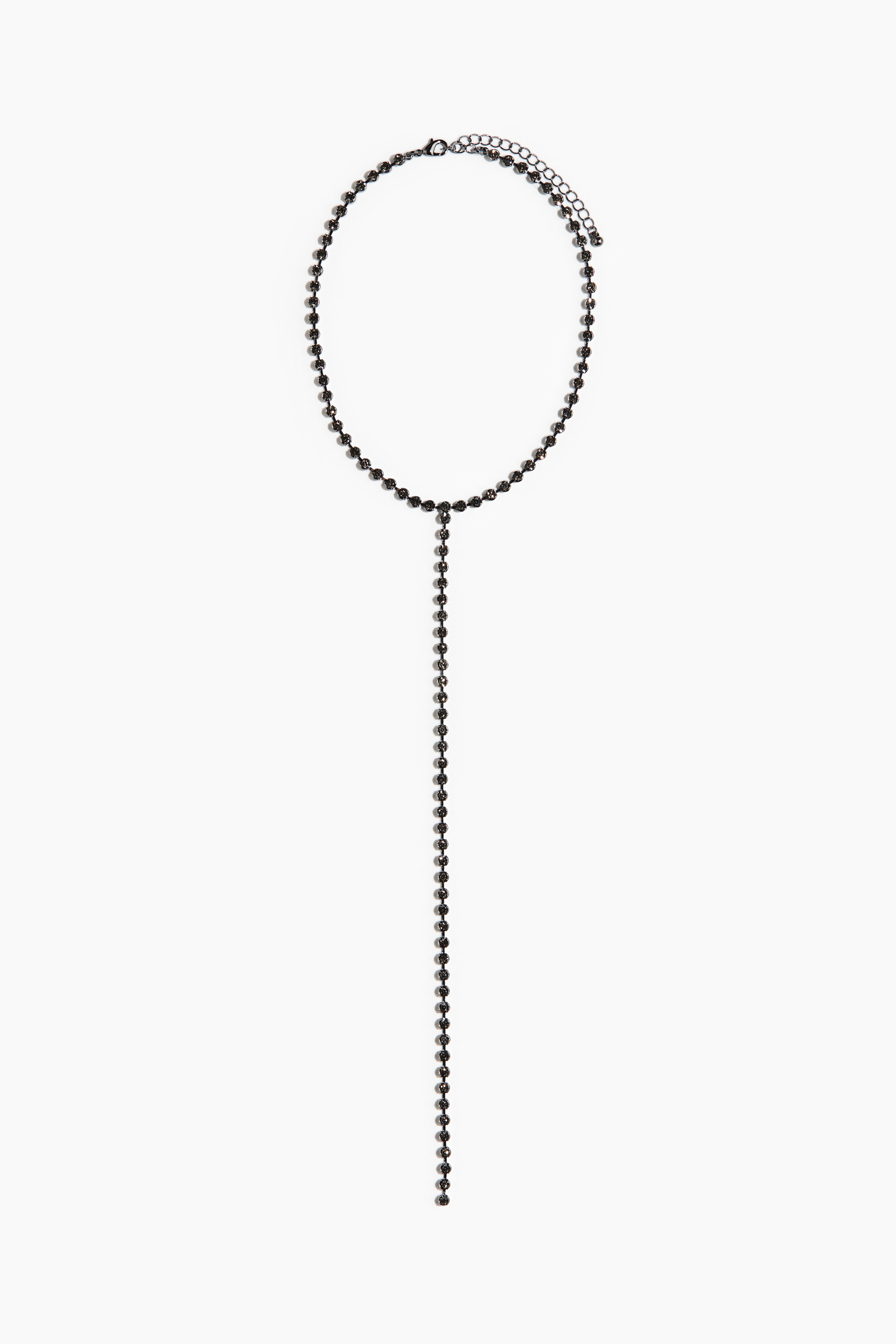 Y-shaped Rhinestone Necklace