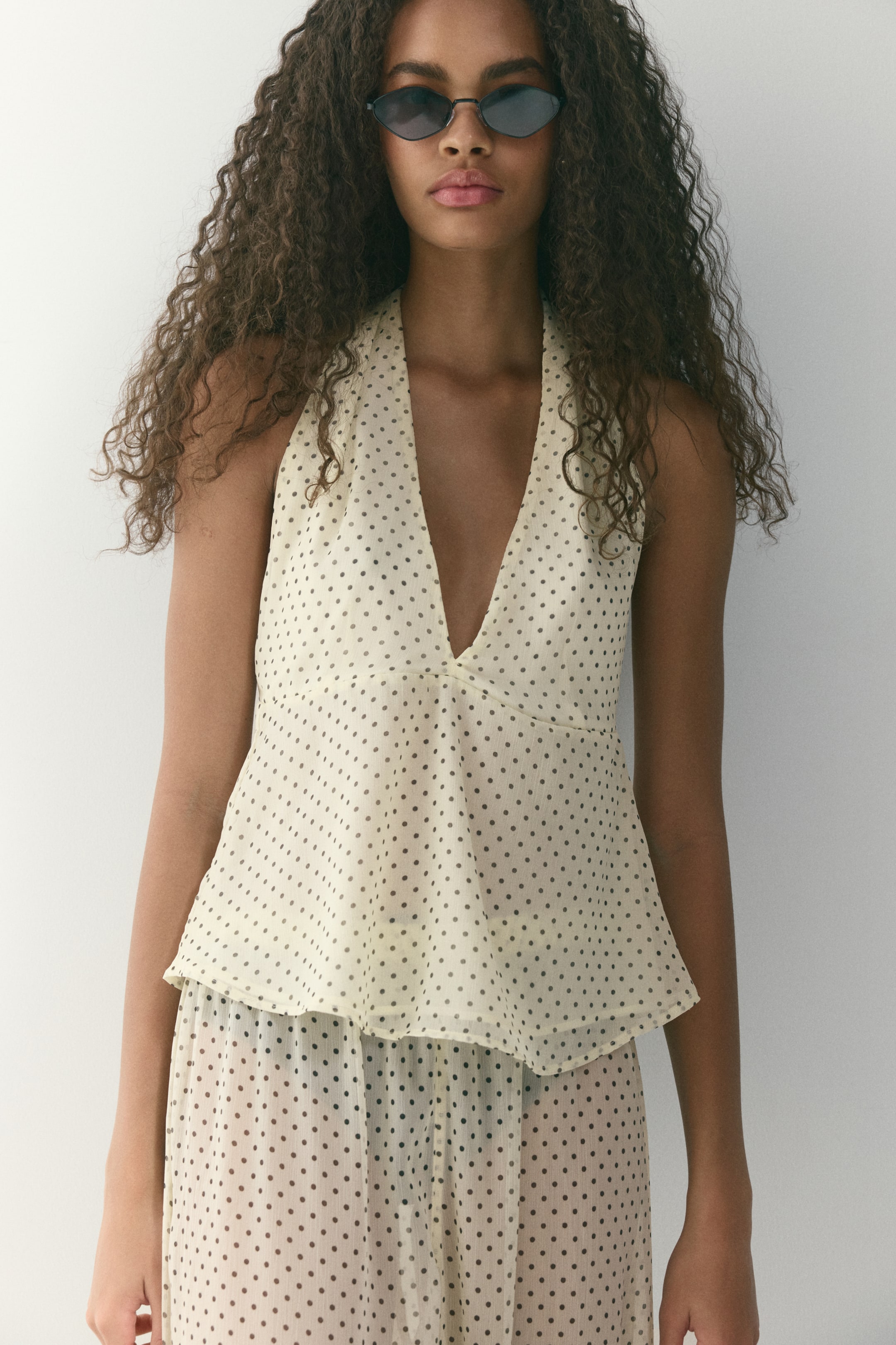 Chiffon Halterneck Top