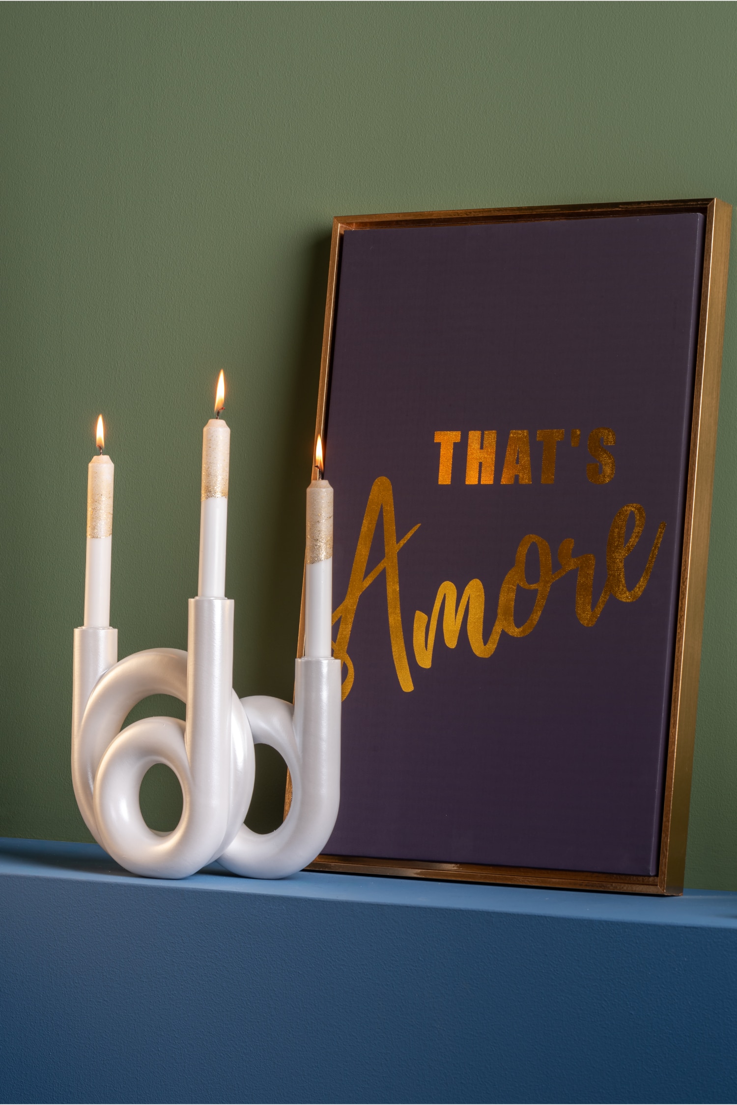 Rings Medium Chandelier - Blanc Métallisé/Or Métallique/Gris Foncé Métallisé