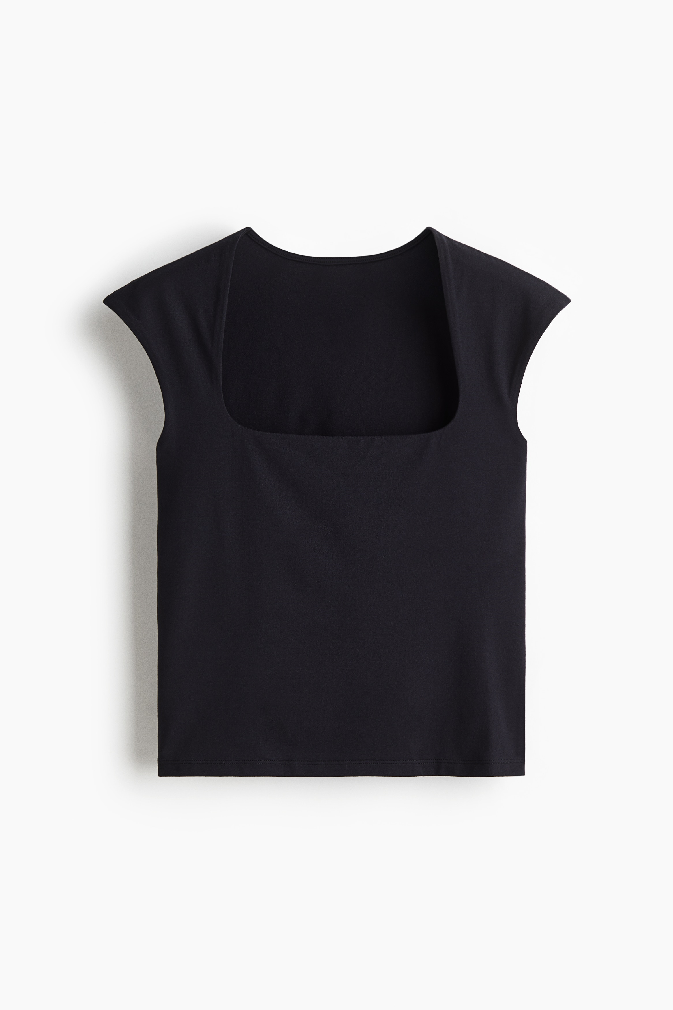 METAL SCRATCHY FITTED JERSEY TOP