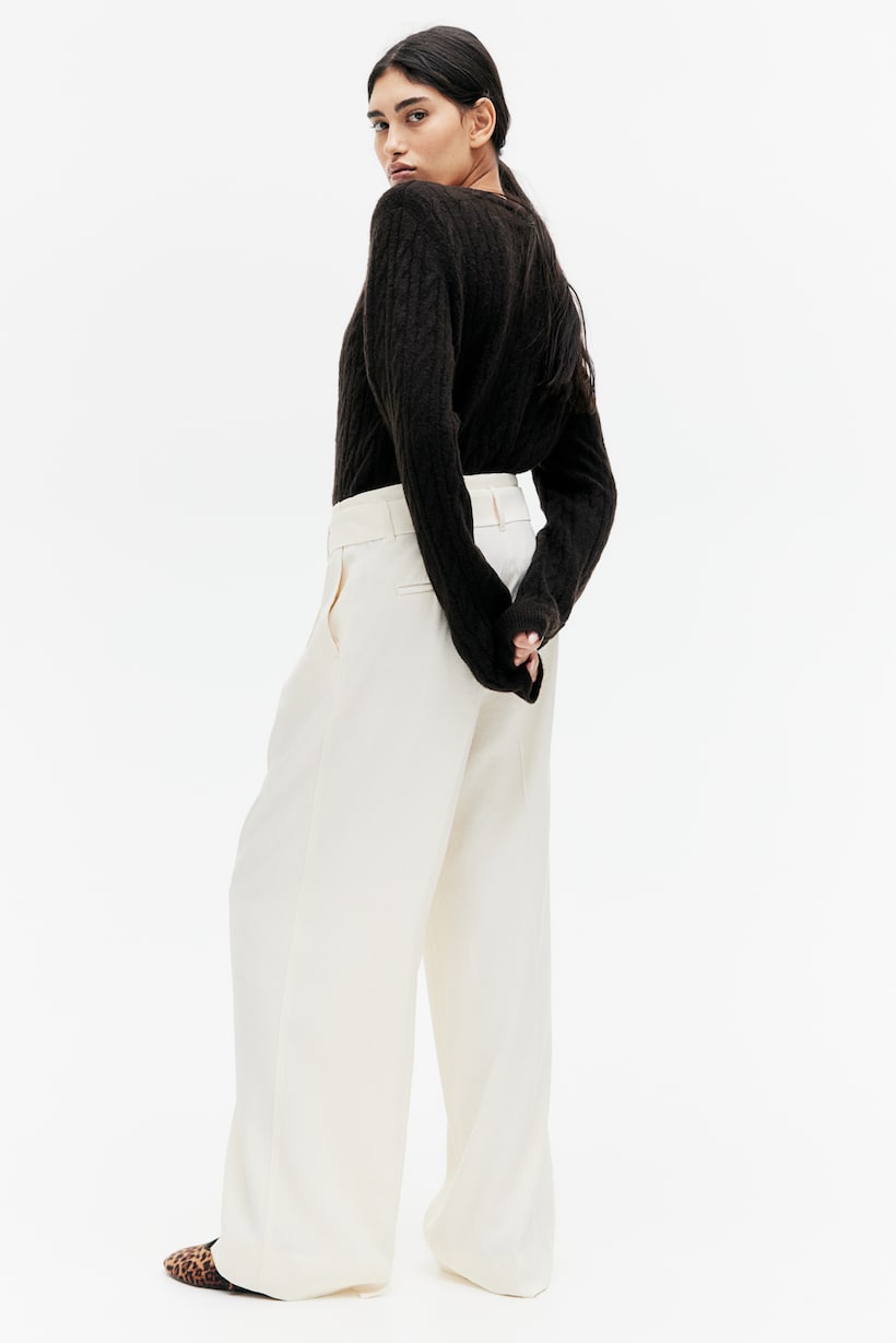 Paperbag: Pantaloni con vita a sacchetto da Donna H&M IT