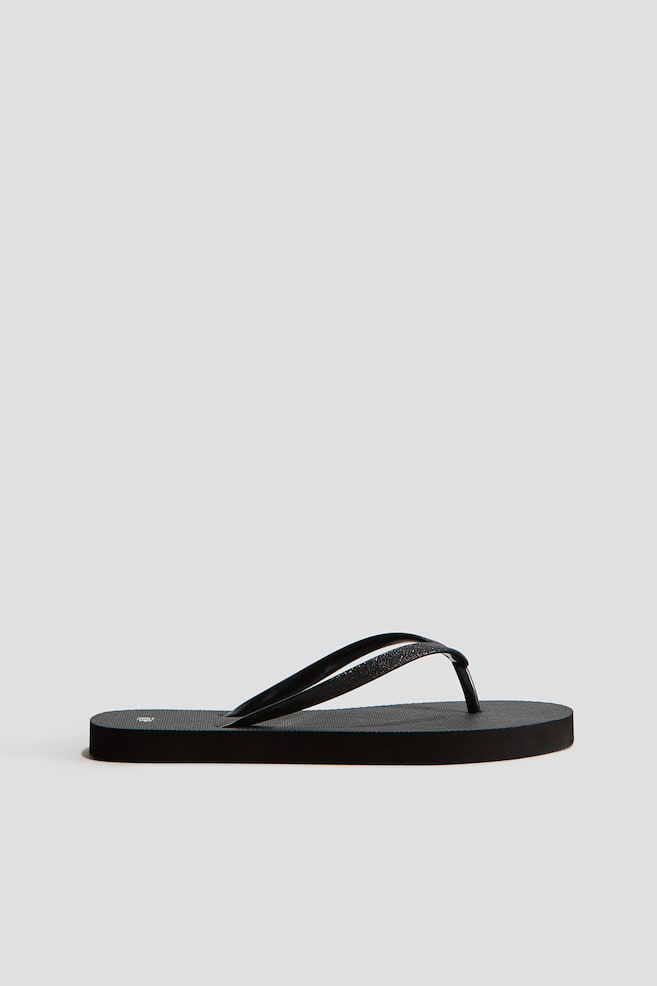 Tongs - Noir/Beige/motif - 1