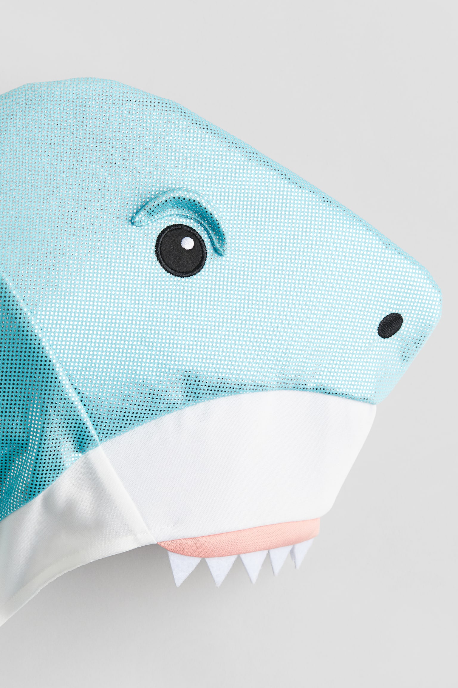 Shark fancy dress cape - Turquoise/Shark - 2