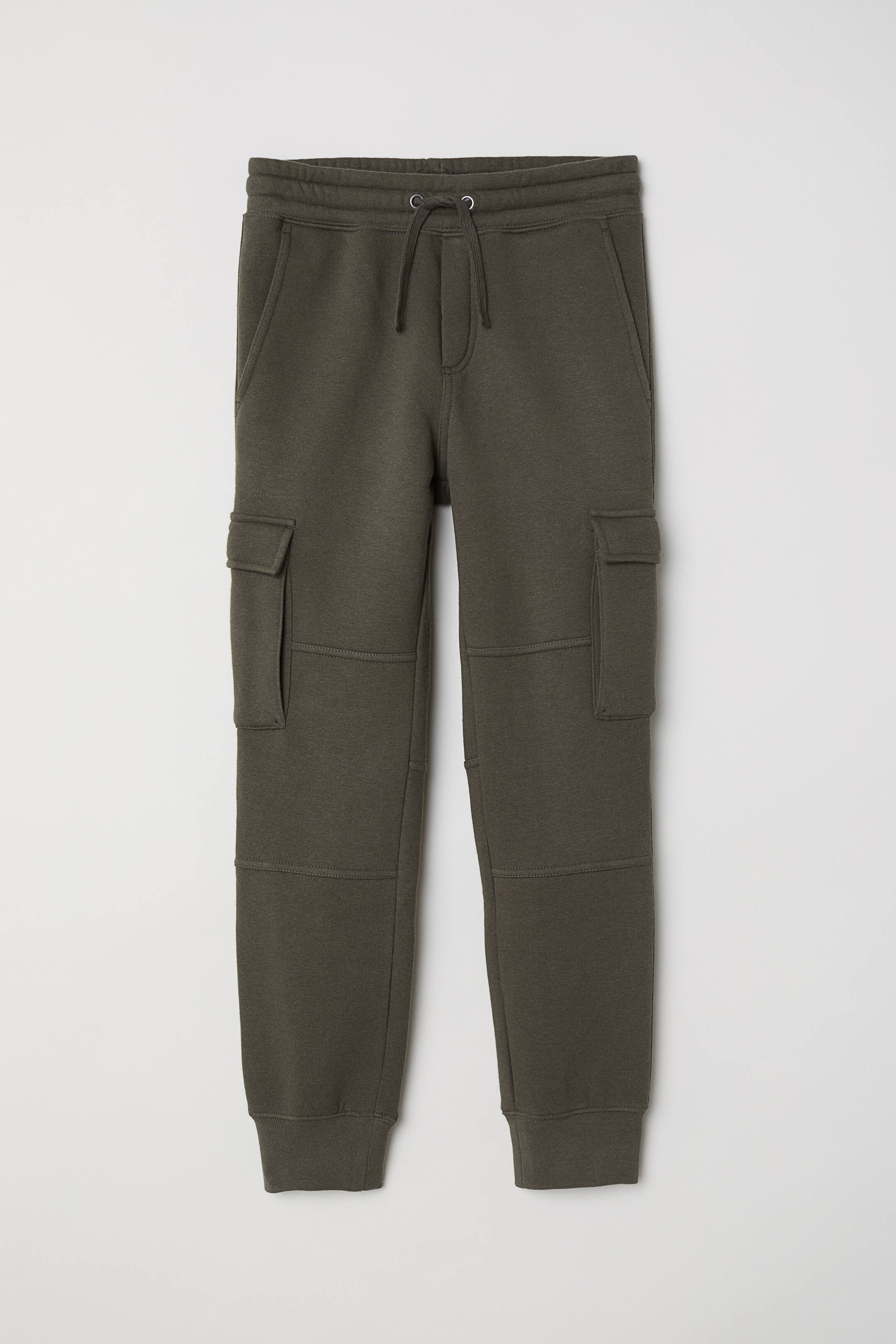 View larger image: Cargo joggers - Dark khaki green - Kids | H&M GB 1