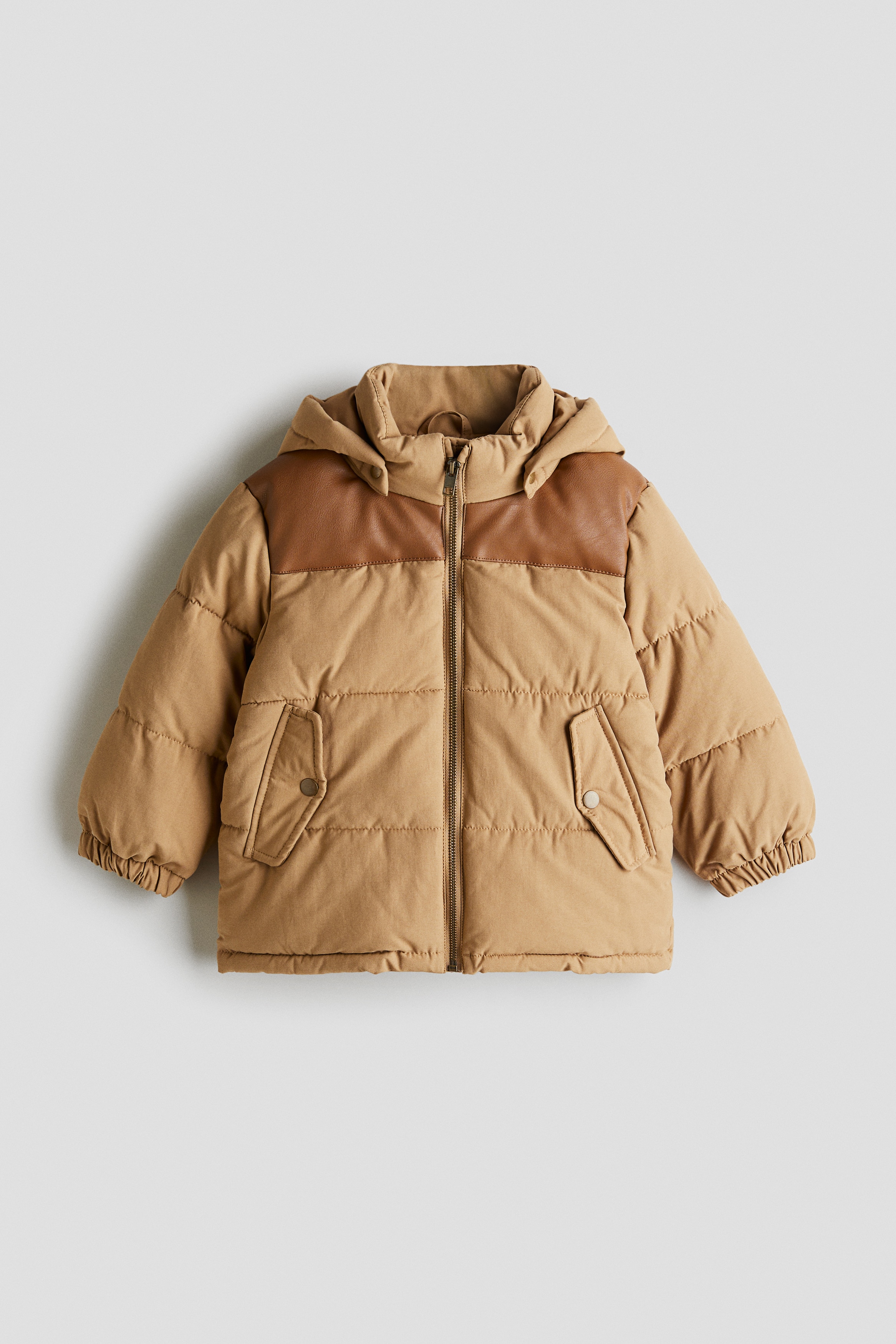 H & M - Wasserabweisende Pufferjacke - Beige - Kinder