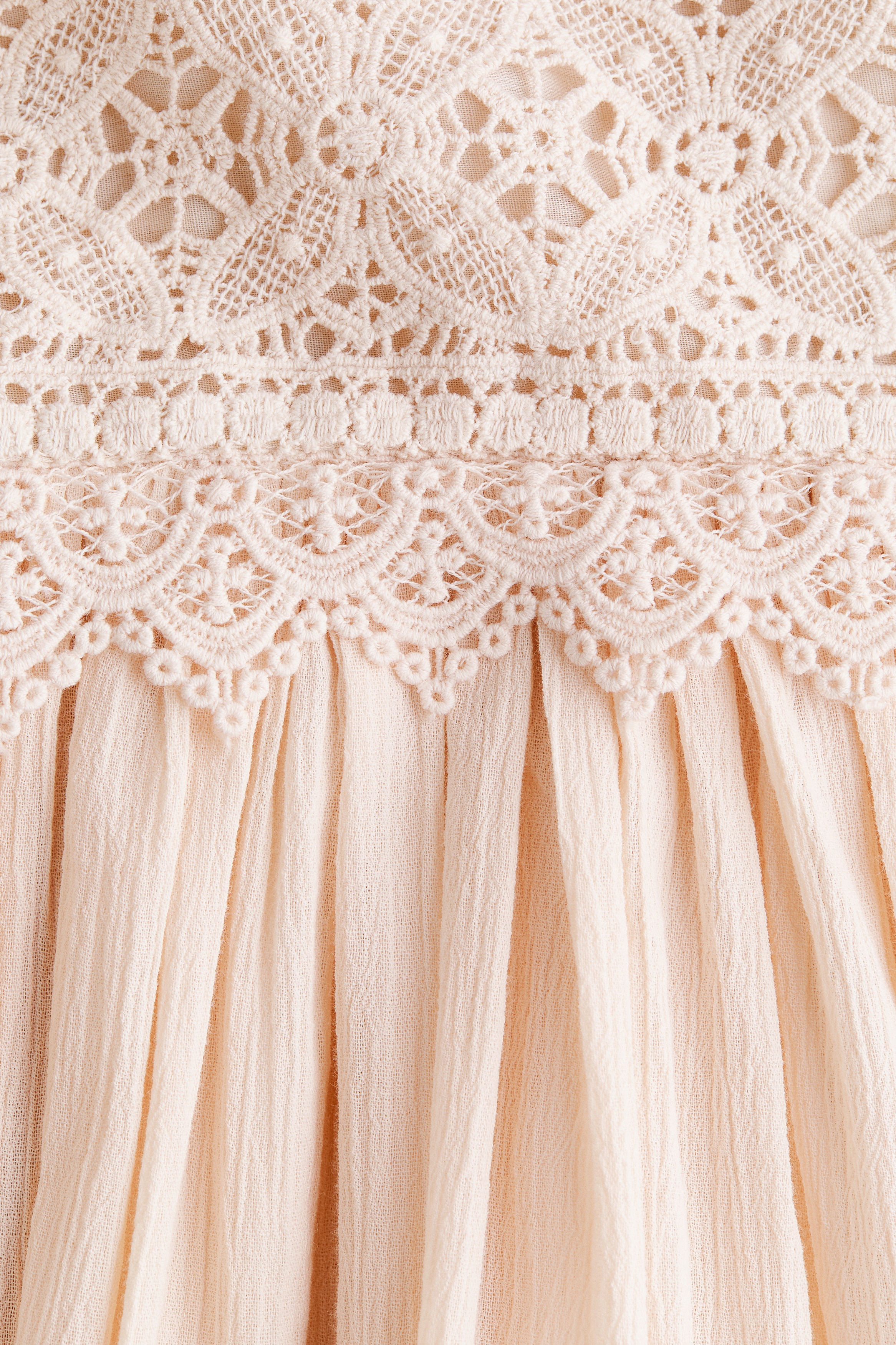 Women's Light beige Lace-bodice dress | H&M MY Women's Light beige Lace-bodice dress | H&M MY