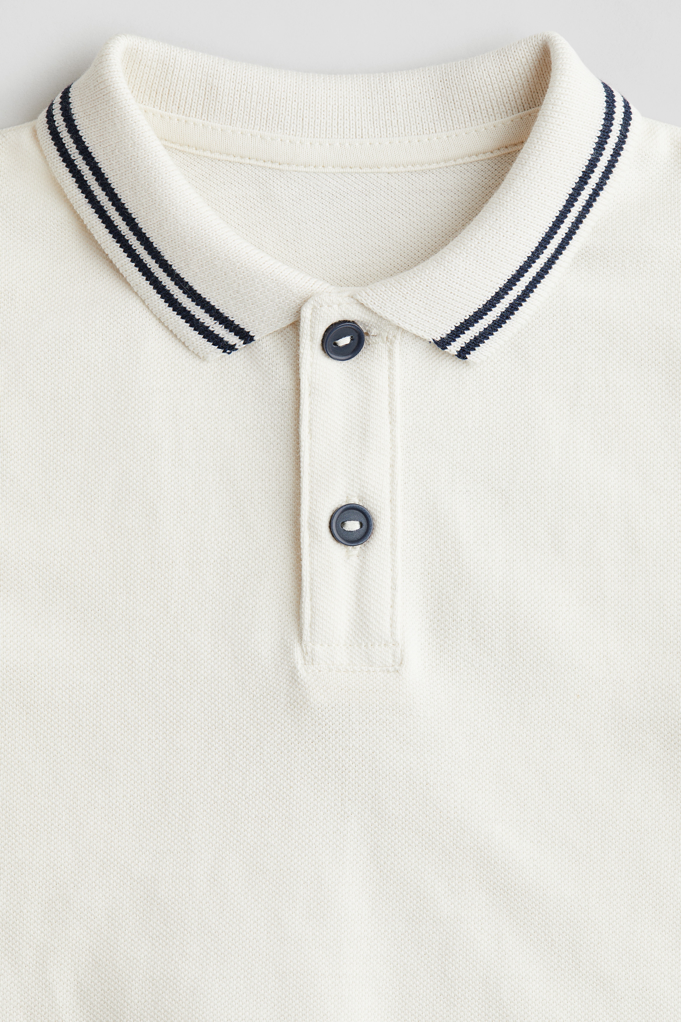 cotton piqué polo shirt-image