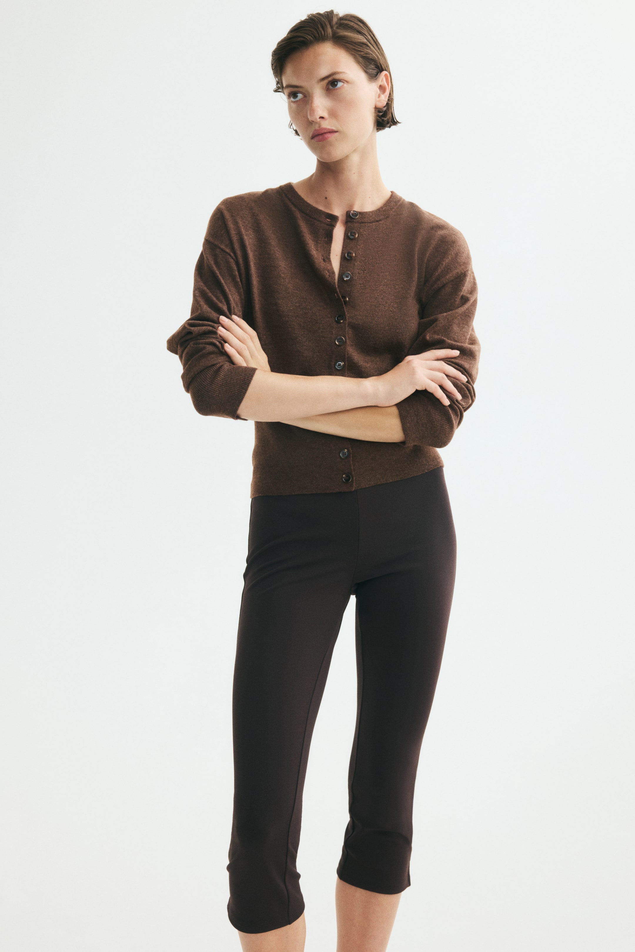 Fine-Knit Cardigan
