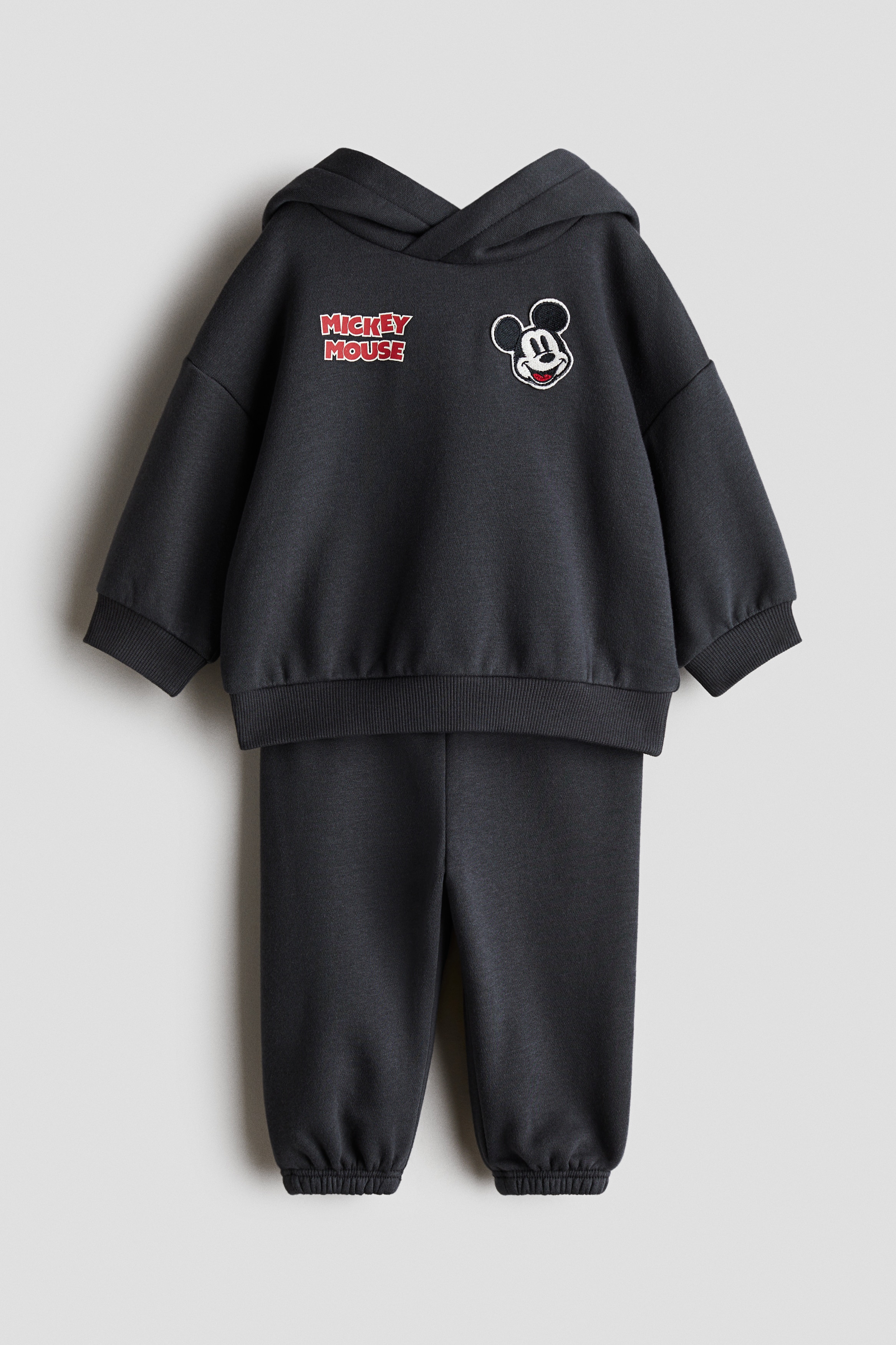 2-piece sweatshirt set - Dark grey/Mickey Mouse