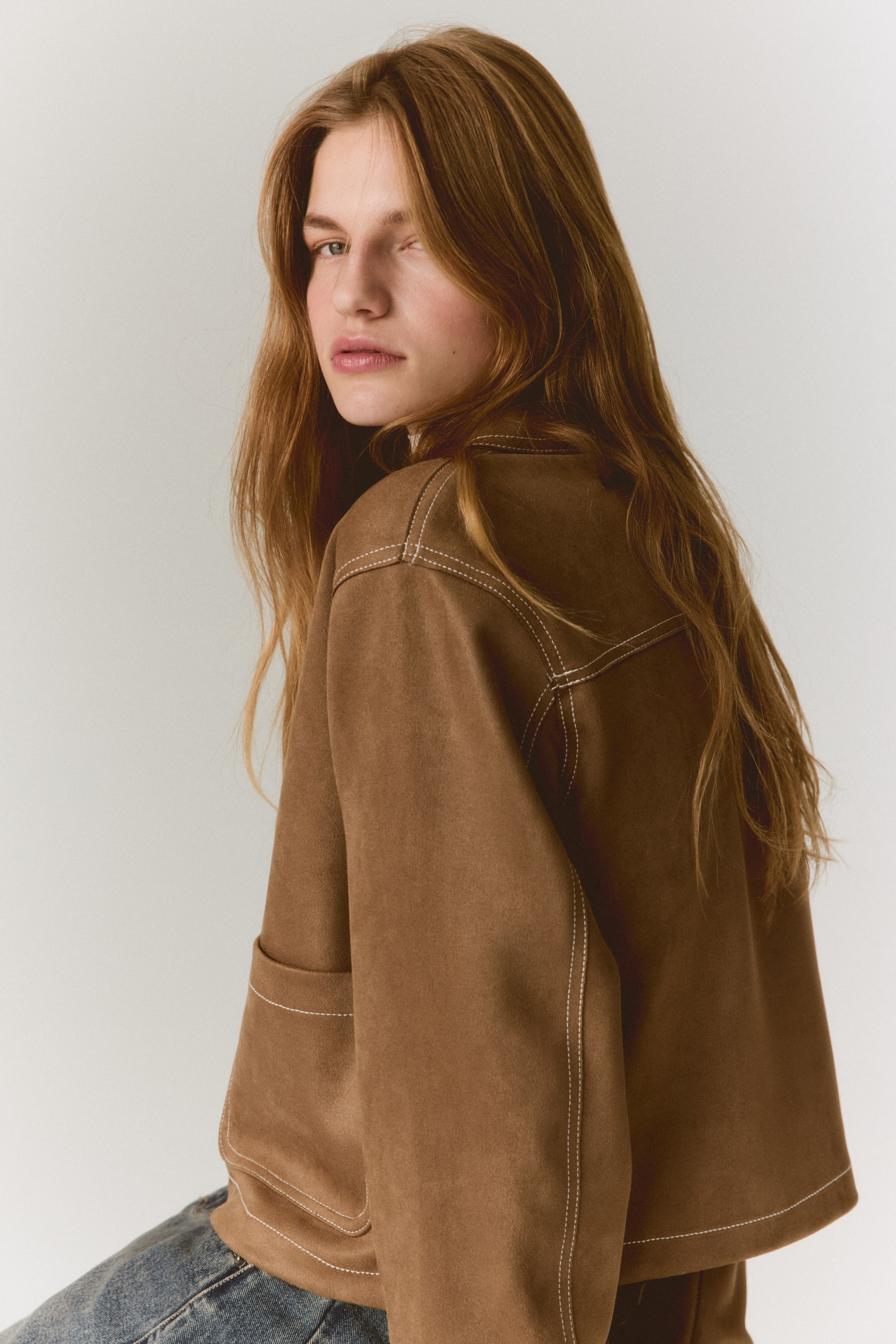 Jersey jacket - Dark beige - 7