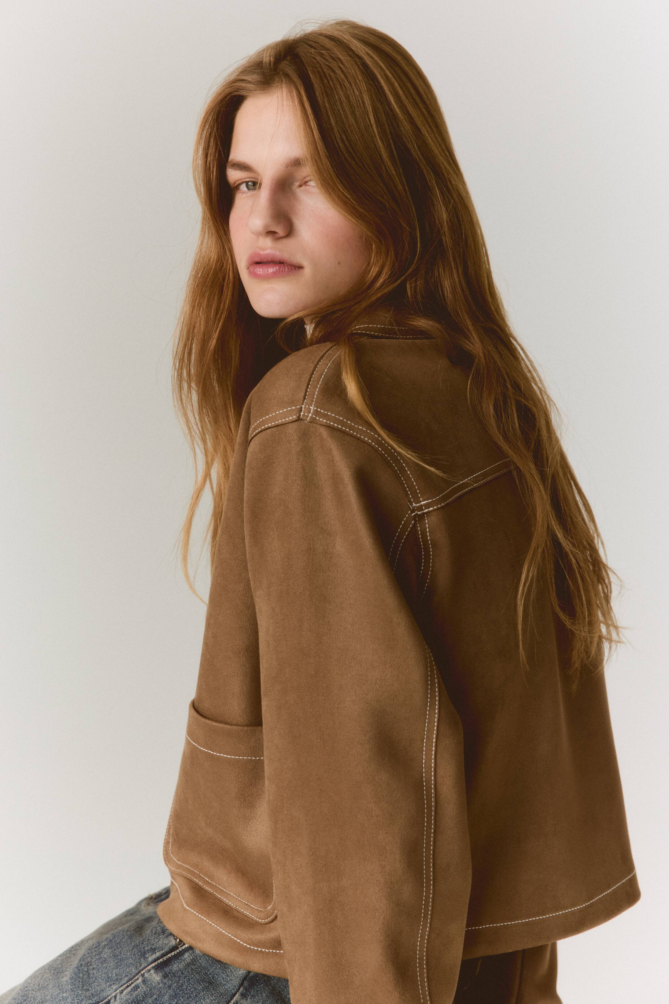 View larger image: Jersey jacket - Dark beige - Ladies | H&M IN 5