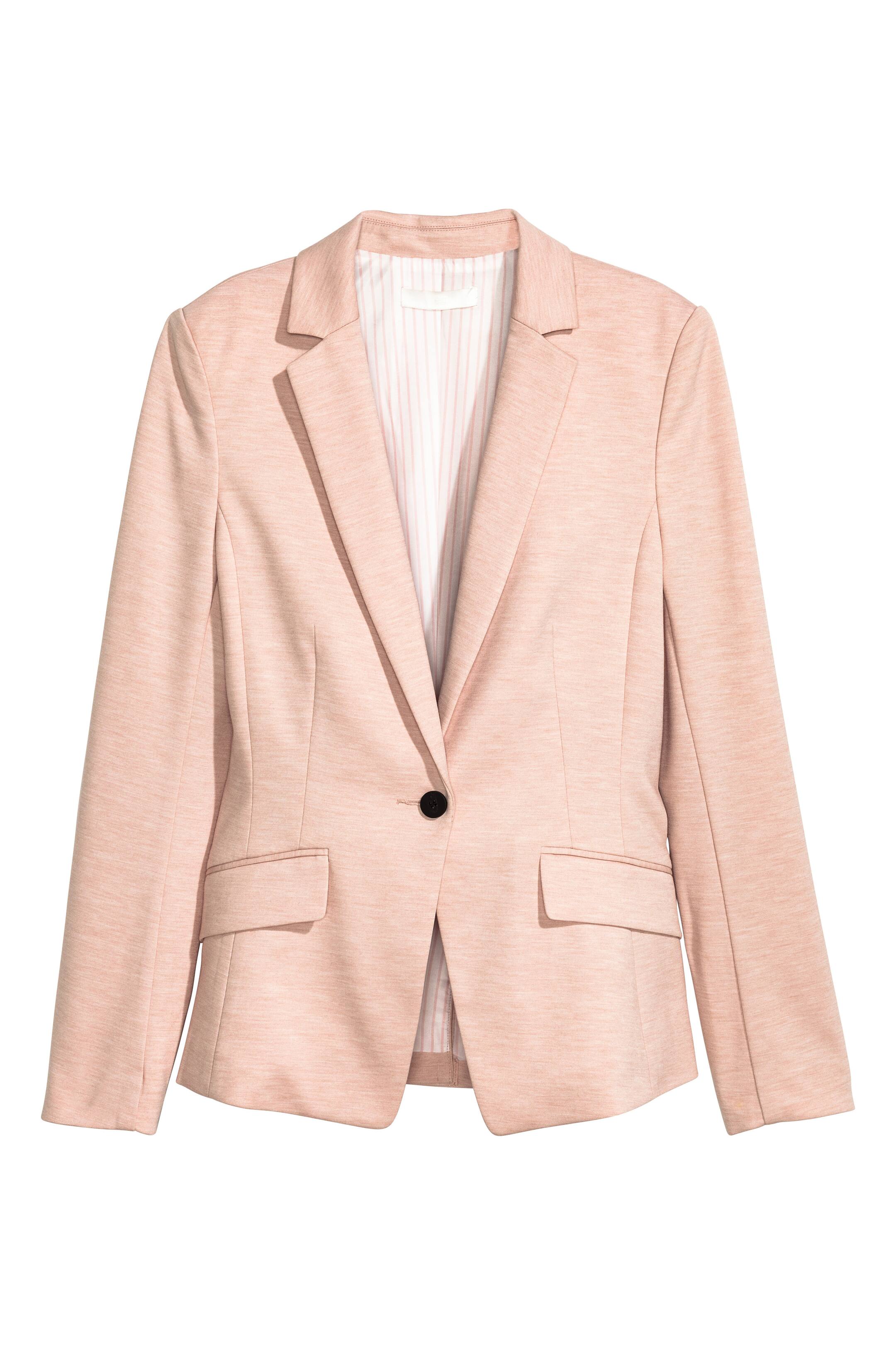 Grotere afbeelding bekijken: Tricot blazer - Poederroze - DAMES | H&M NL 1