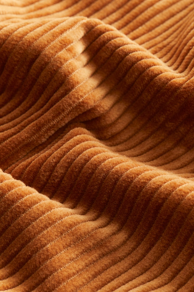 Corduroy Cushion Cover -Camel brown - 3