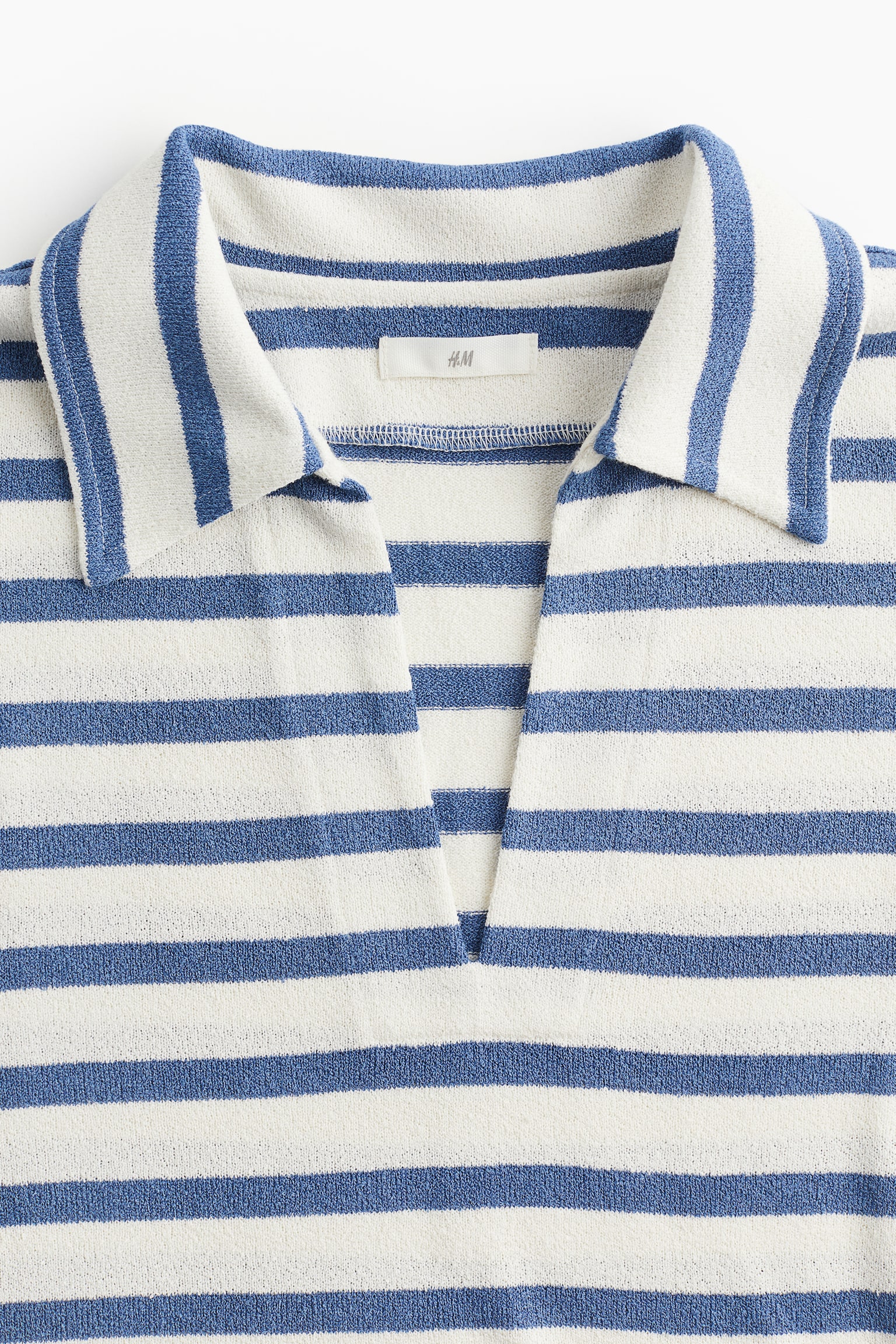 Collared Top - White/Blue stripe/Light blue/Sage green/Cream/Black stripe - 3