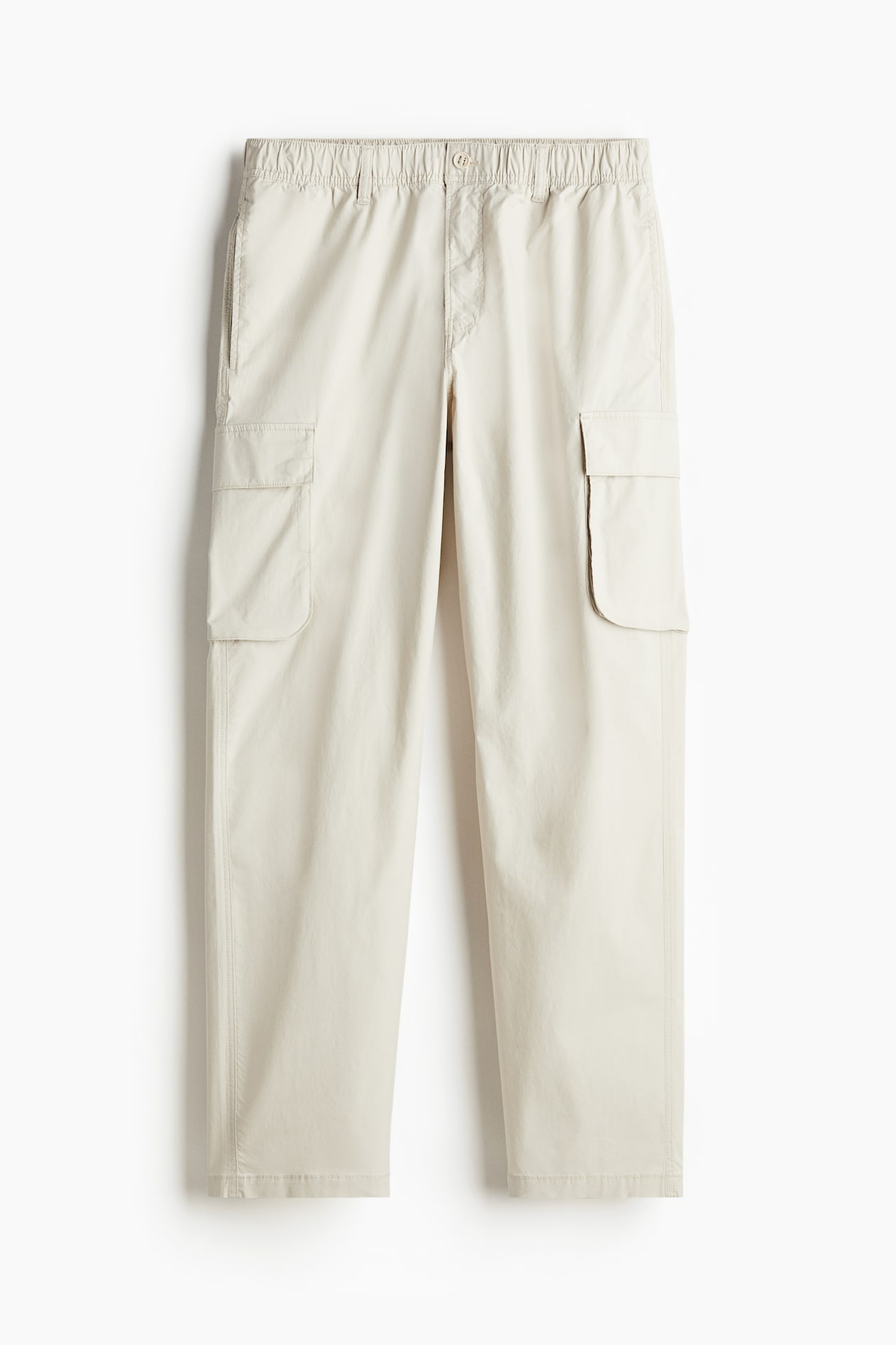 OVS Mens Regular Fit Cargo Trousers IT 52 XL W36 L33 Beige Cotton