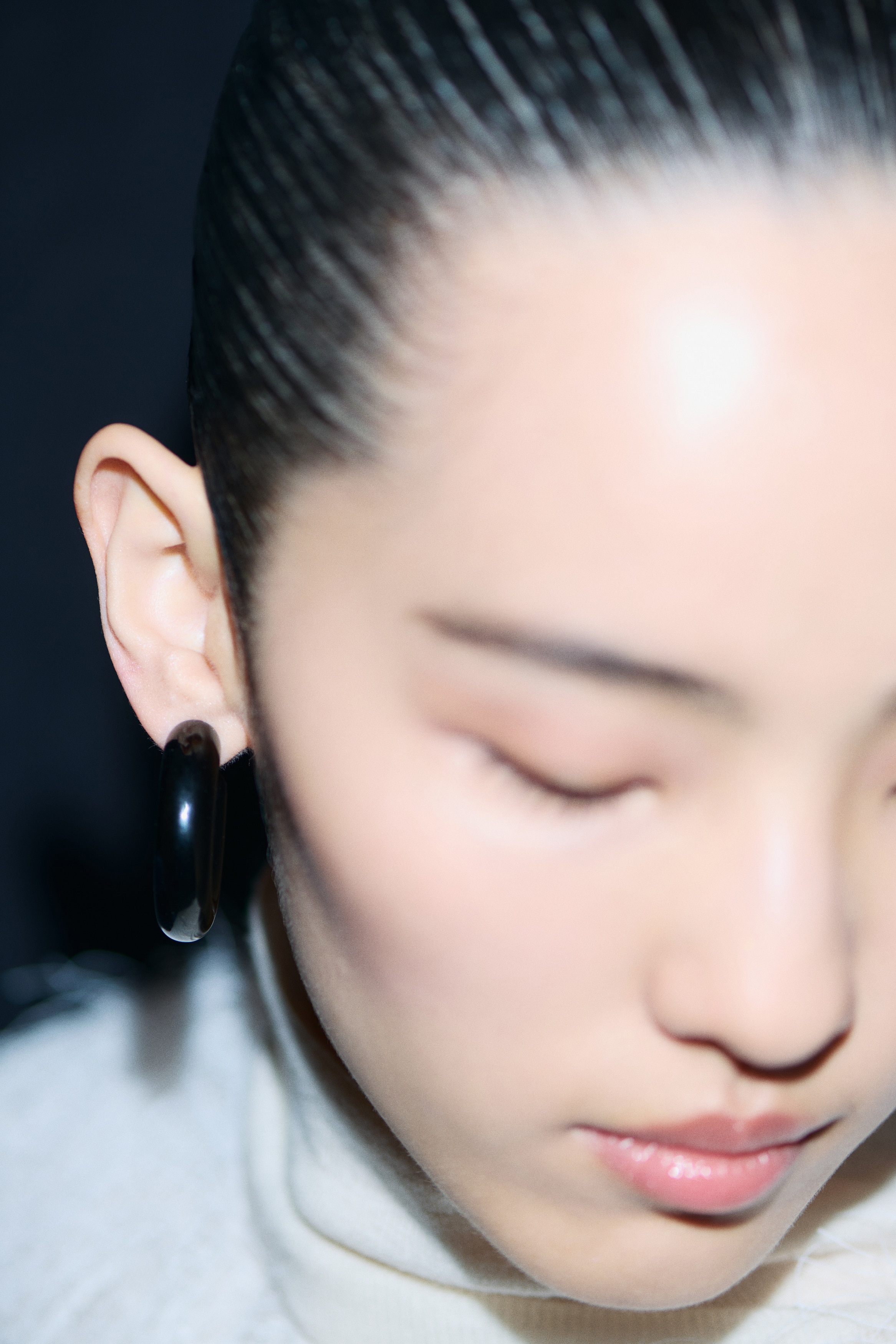 Chunky hoop earrings