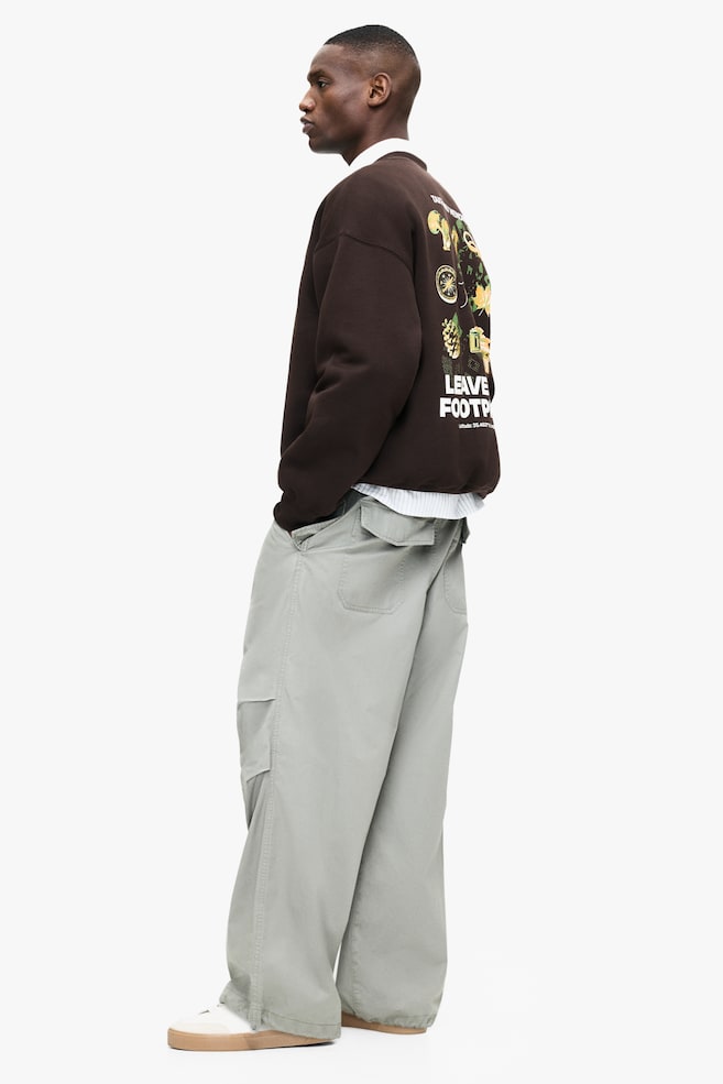 Loose-Fit Printed Sweatshirt - Brown/Dusty pink/Obscura Institute - 3