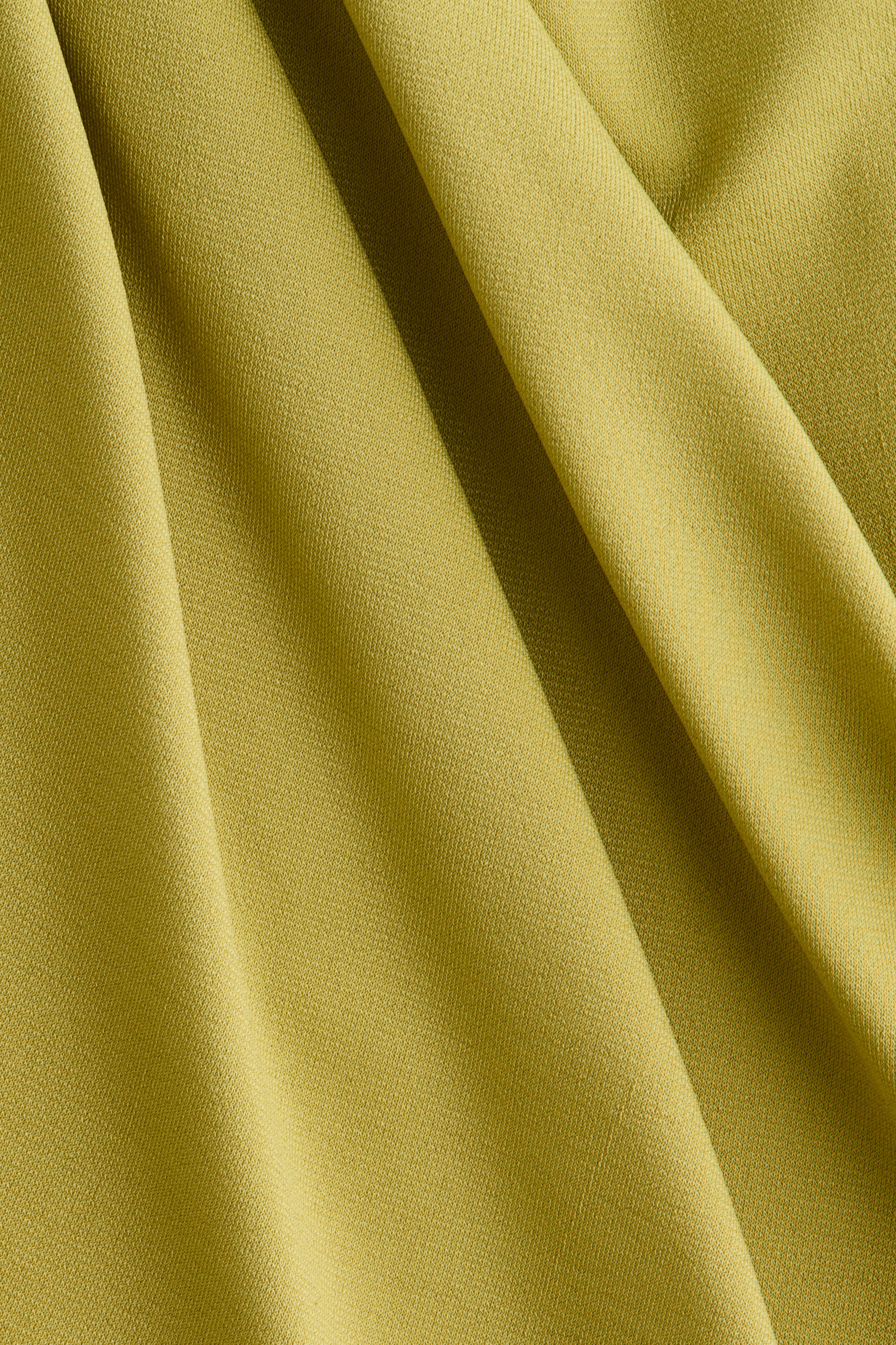 Draped Open-Shoulder Dress