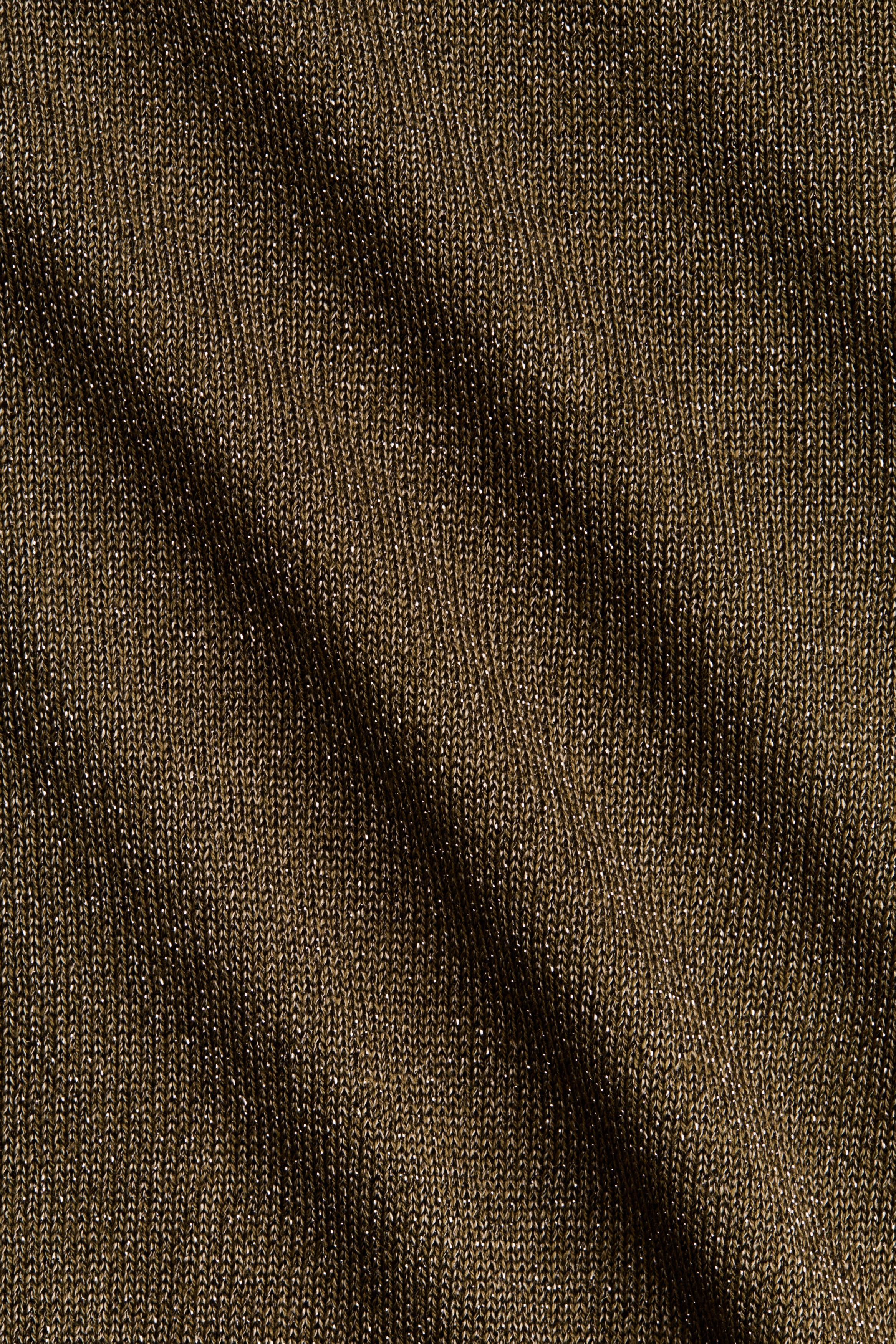 Fine-knit glittery top