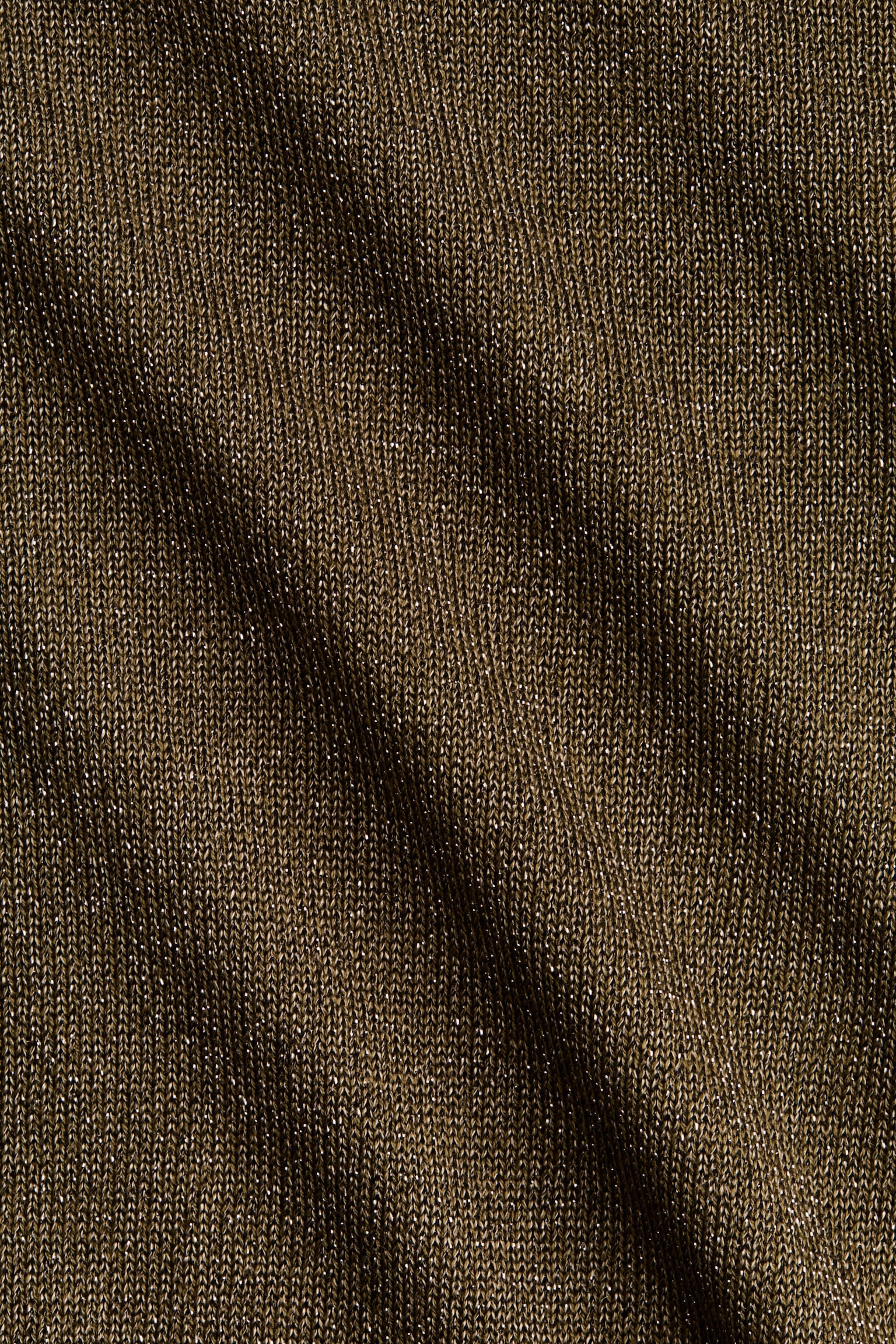 Fijngebreide top met glitters - Donker kakigroen/Dusty roze gemêleerd/Donkergrijs - 5