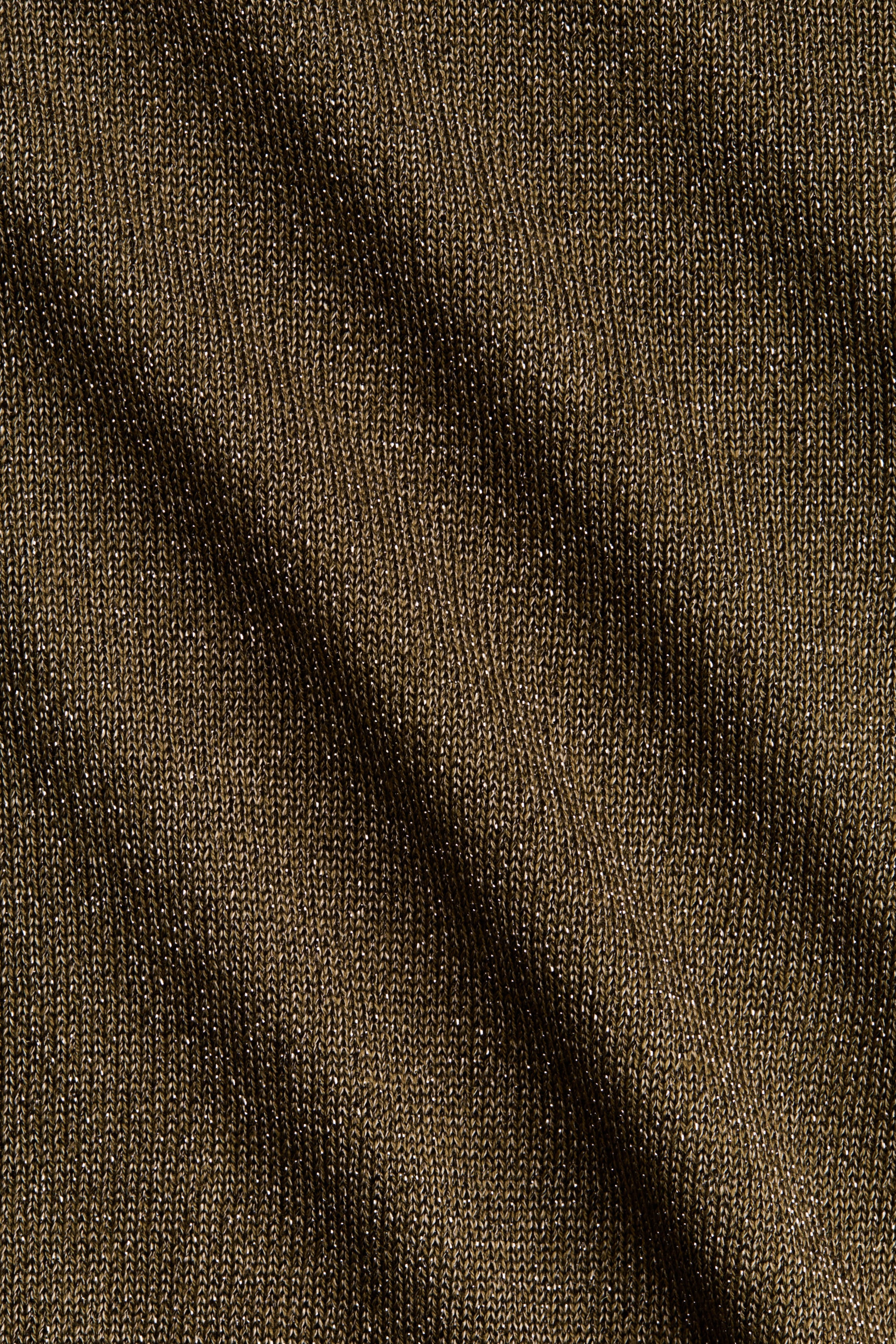 拡大画像を表示: ファインニット グリッタートップス - ダークカーキグリーン - レディース | H&M JP 2