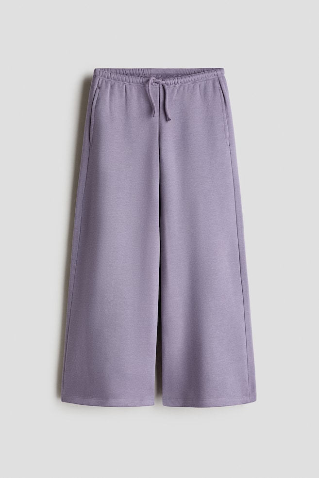 Joggpants mit angerauter Innenseite - Mattlila/Schwarz/Marineblau/Dunkles Graubraun/Hellgraumeliert/Helles Mattrosa/Dunkelrot - 1