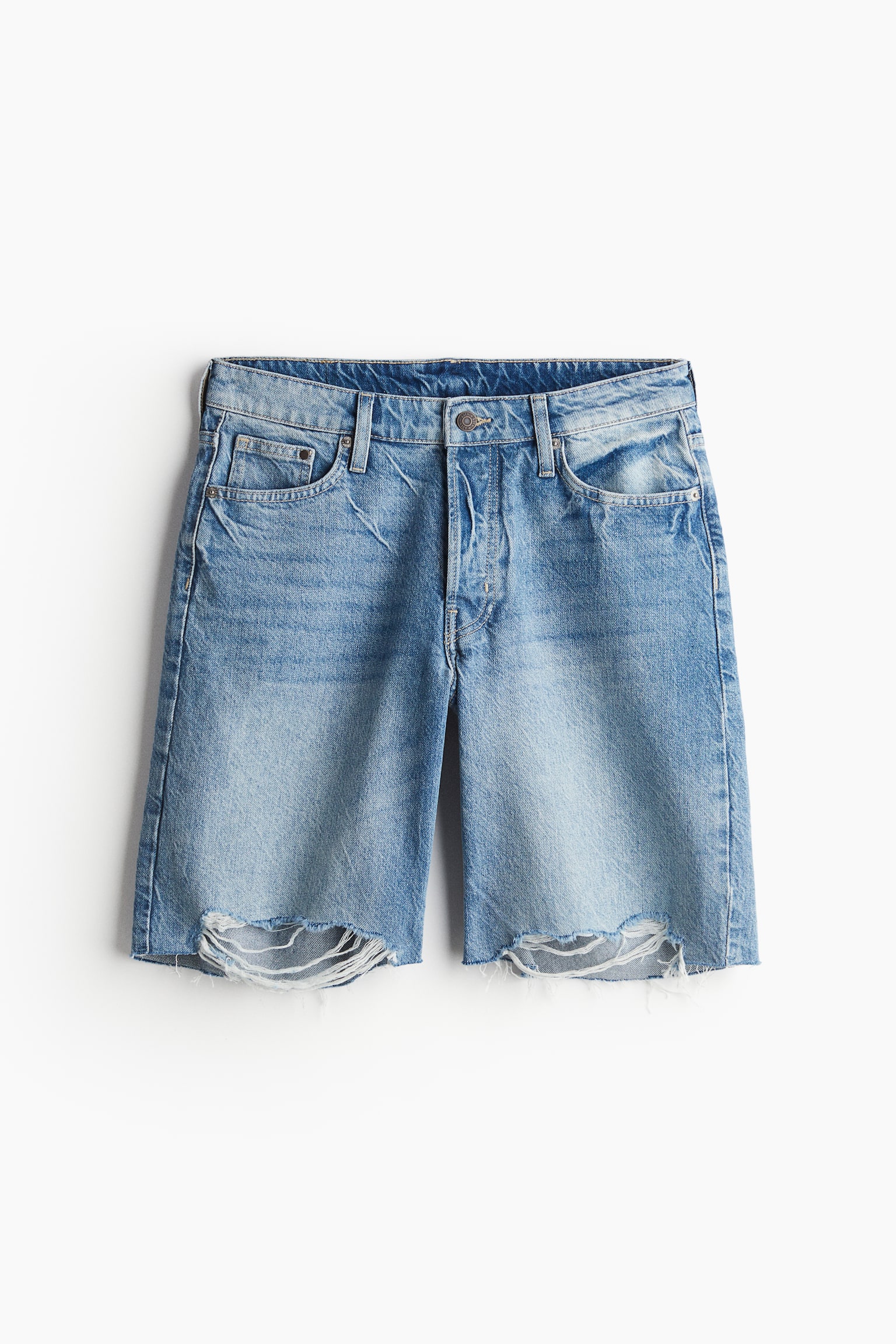 Baggy Low Denim shorts - Light denim blue/Grey/Black/Denim blue/Cream/Light denim blue - 2