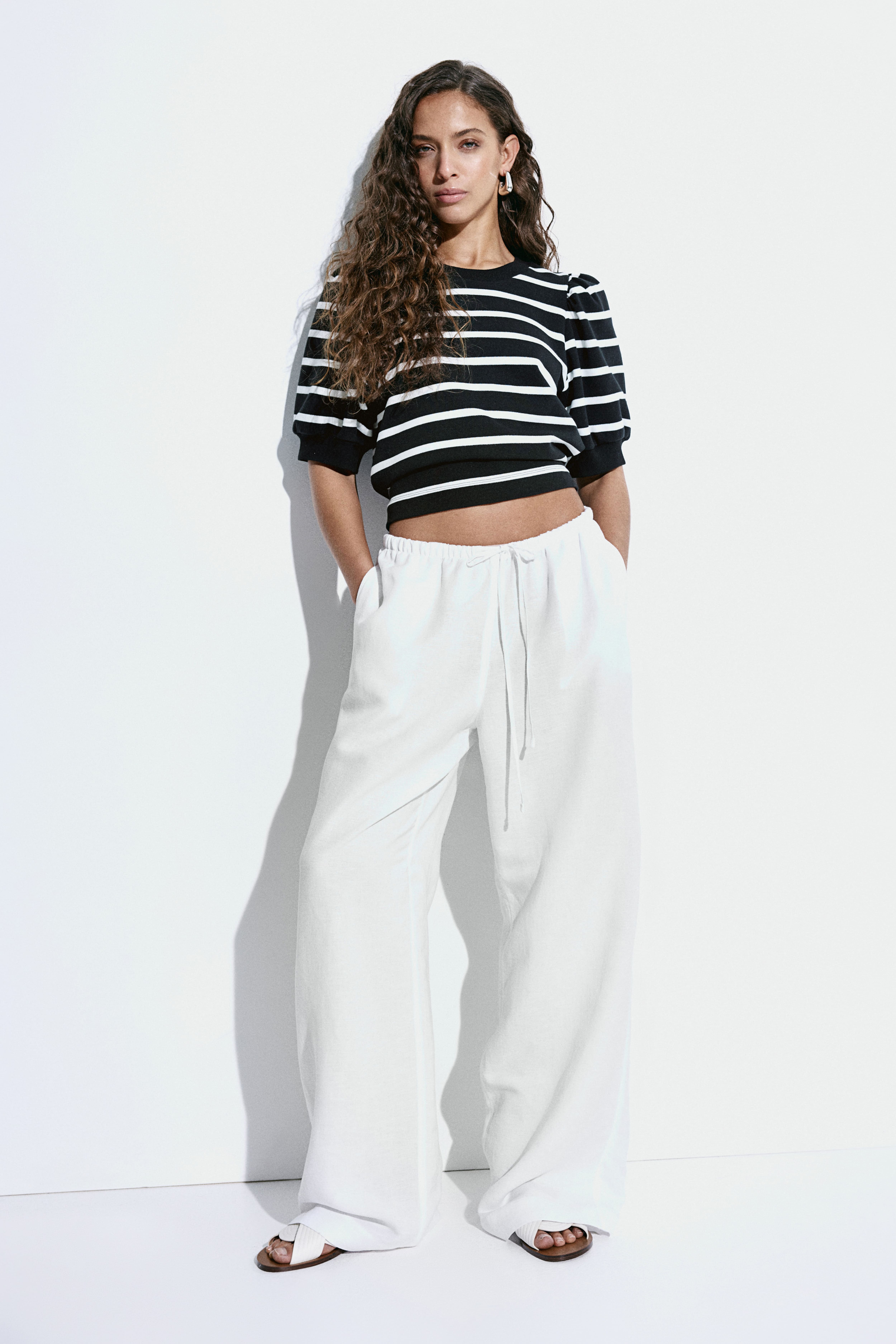 Puff Sleeve Tops | Mesh & Crop Puff Sleeve Tops | H&M US