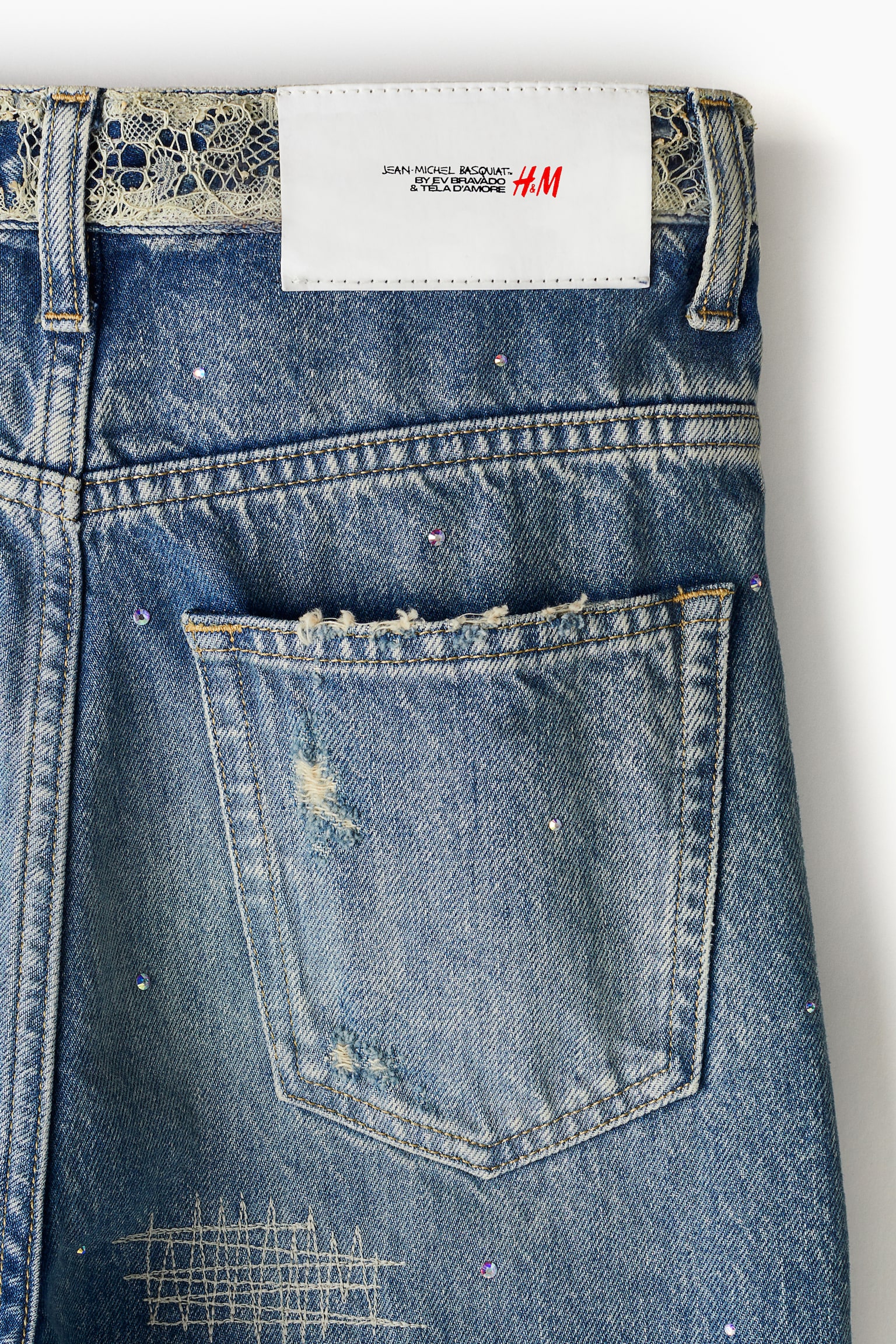 Straight Relaxed High Jeans - Denim blue/Basquiat - 5