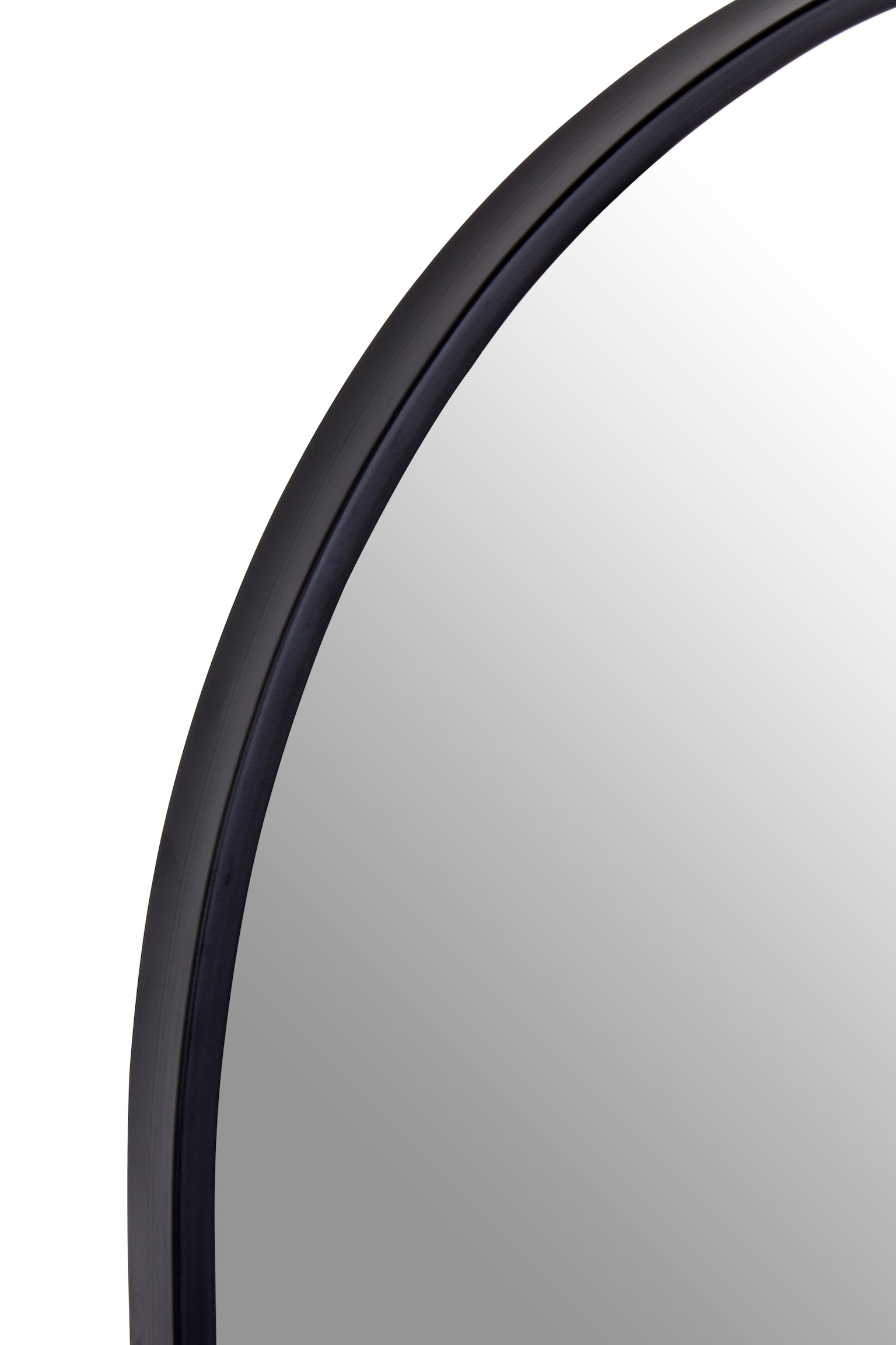 Black Large Trento Wall Mirror - Glass - 2