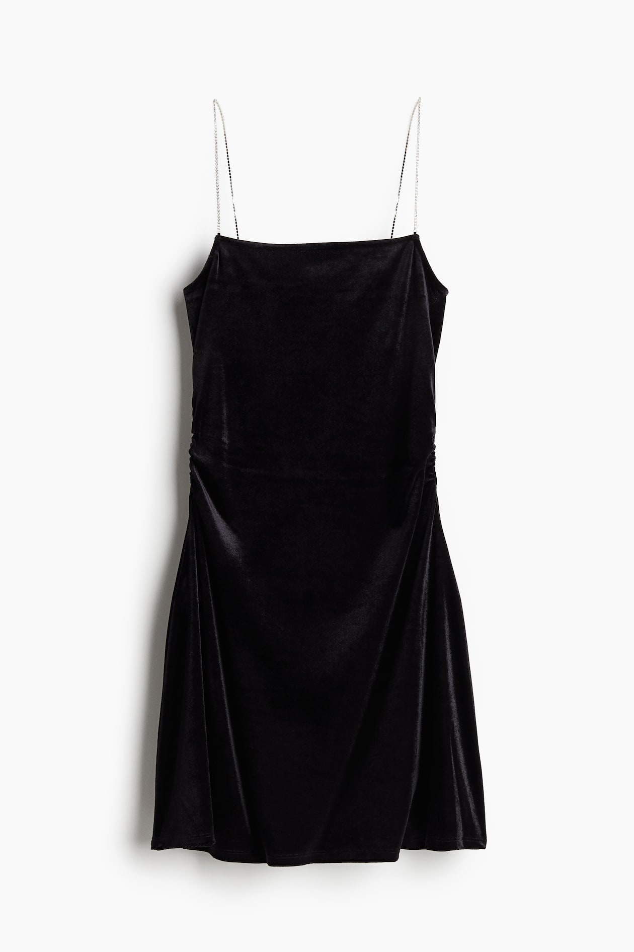 black slip dress h&m H&M Black Satin Slip Dress main image 0