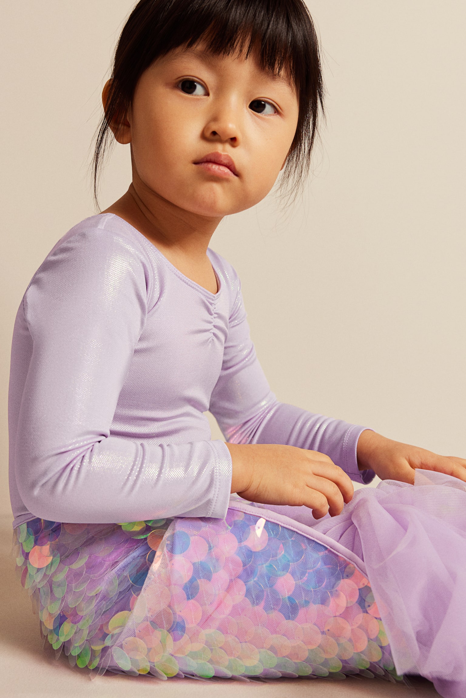 Long-sleeved leotard - Light purple - 2