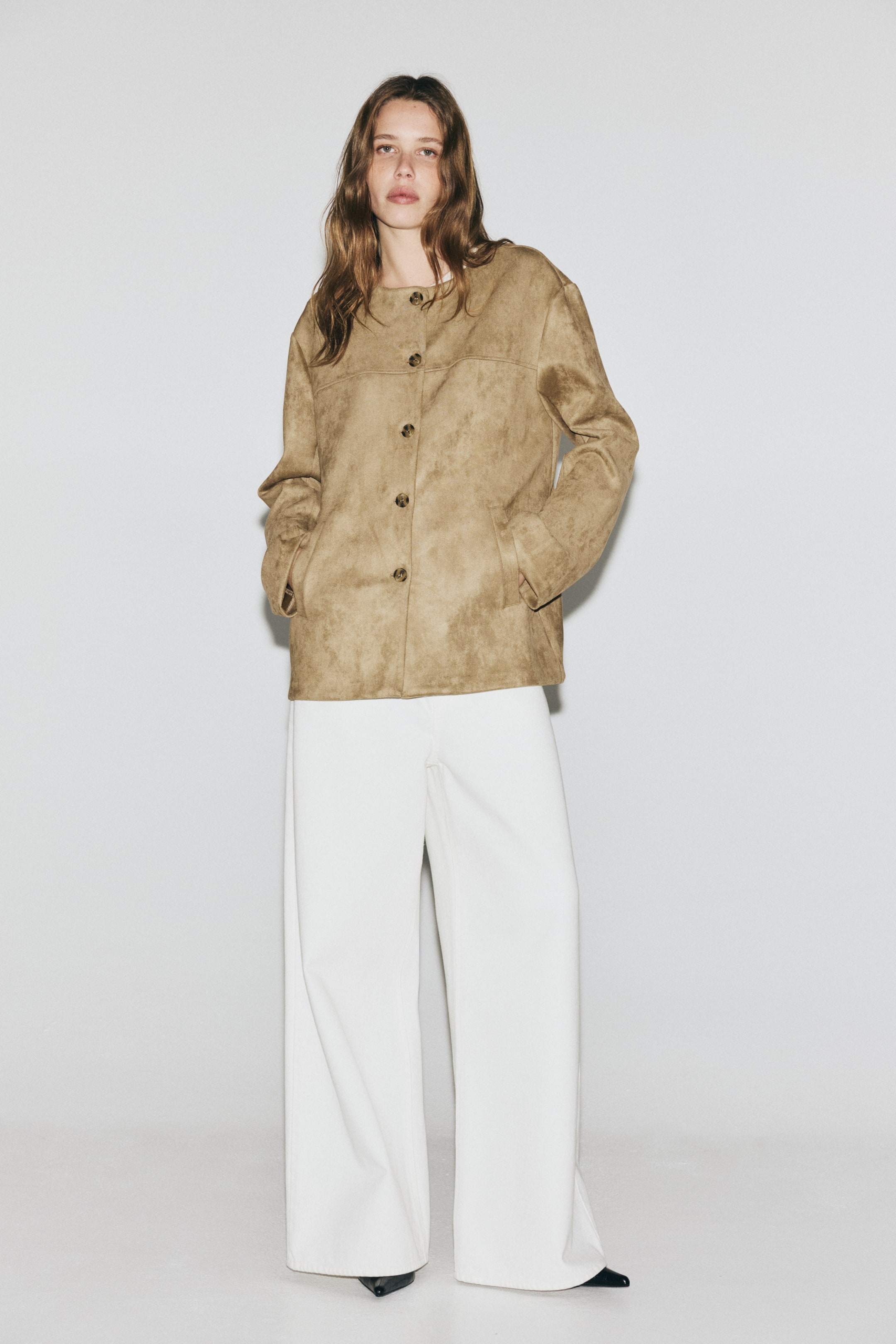 View larger image: Napped jacket - Beige - Ladies | H&M SG 1