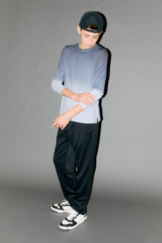 Long-sleeved Sports top with DryMove™-Grey/Gradient - 5
