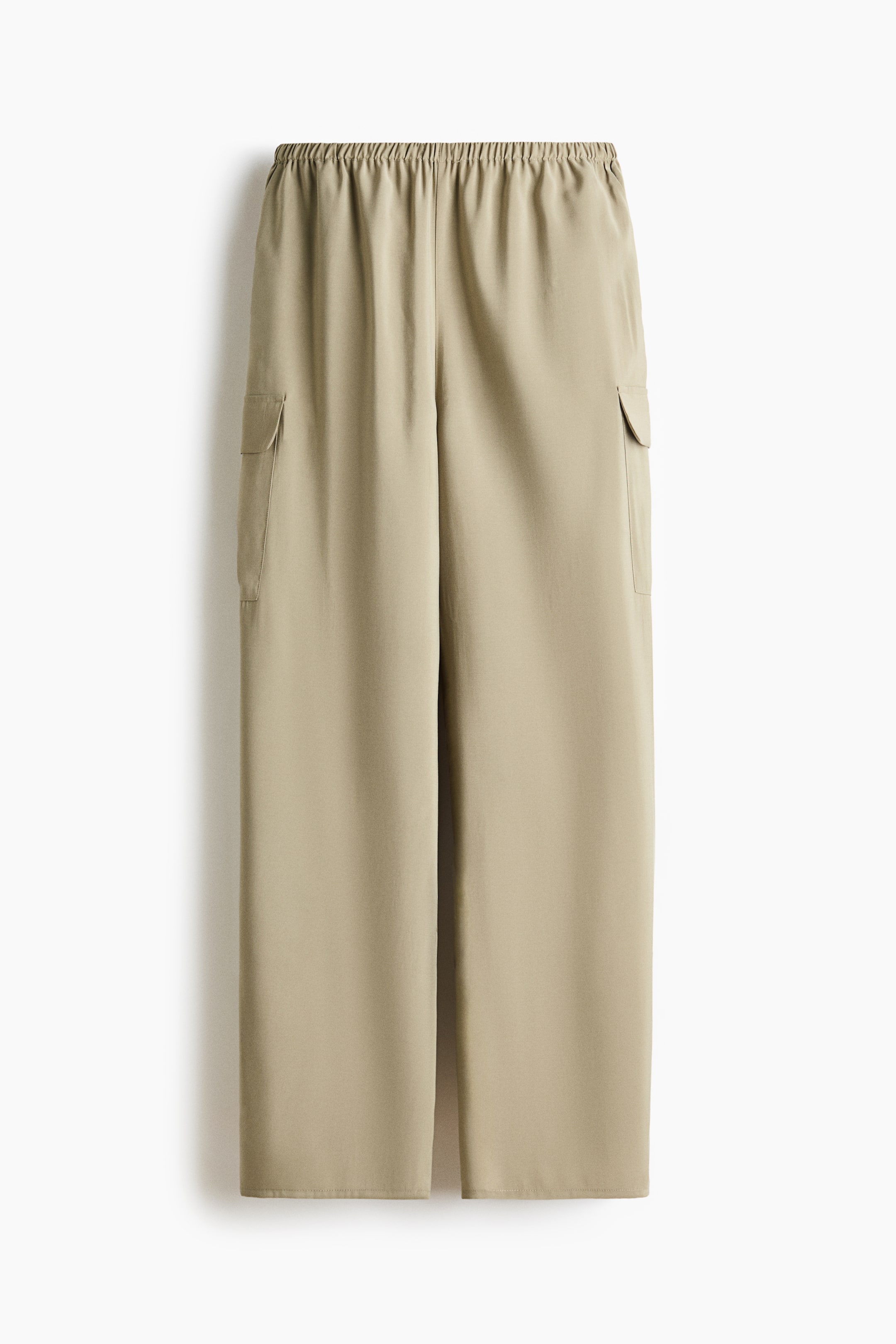 Viscose-Blend Pull-On Pants